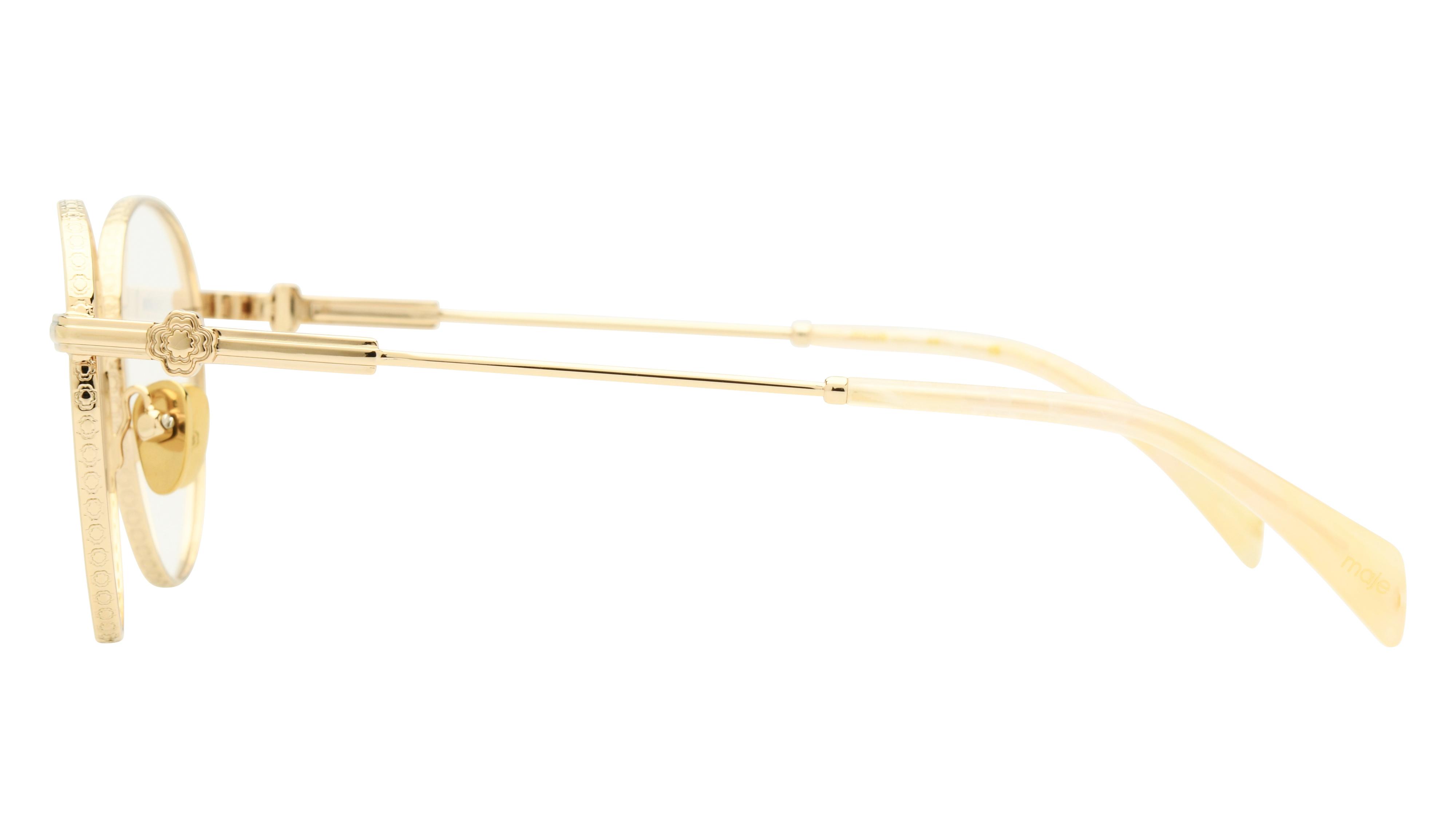 Lunettes de vue Maje Femme Or Ronde mj3046 Gauche