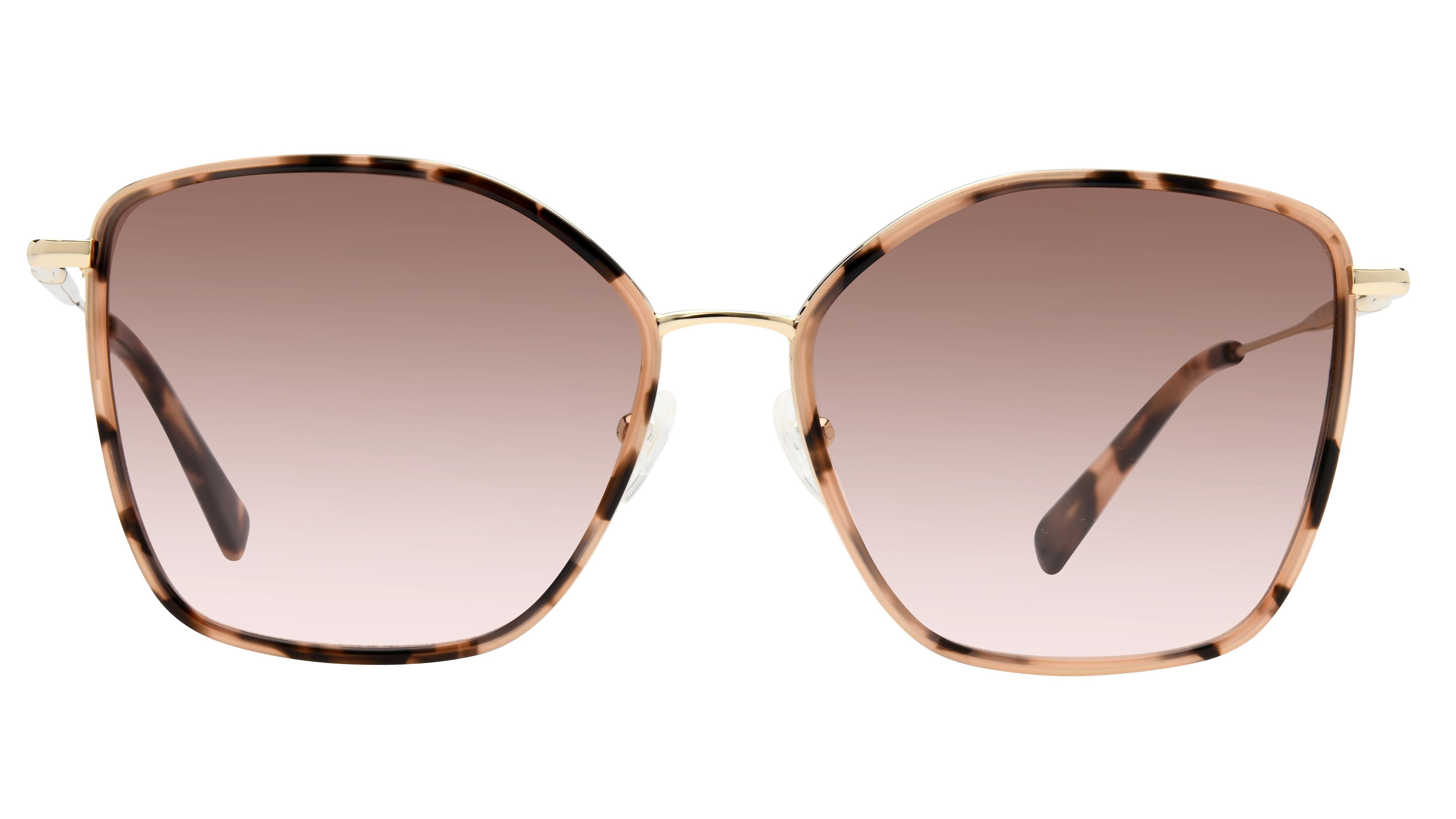 Lunettes de soleil Longchamp LO685S 716 Or Rose Rectangle Krys