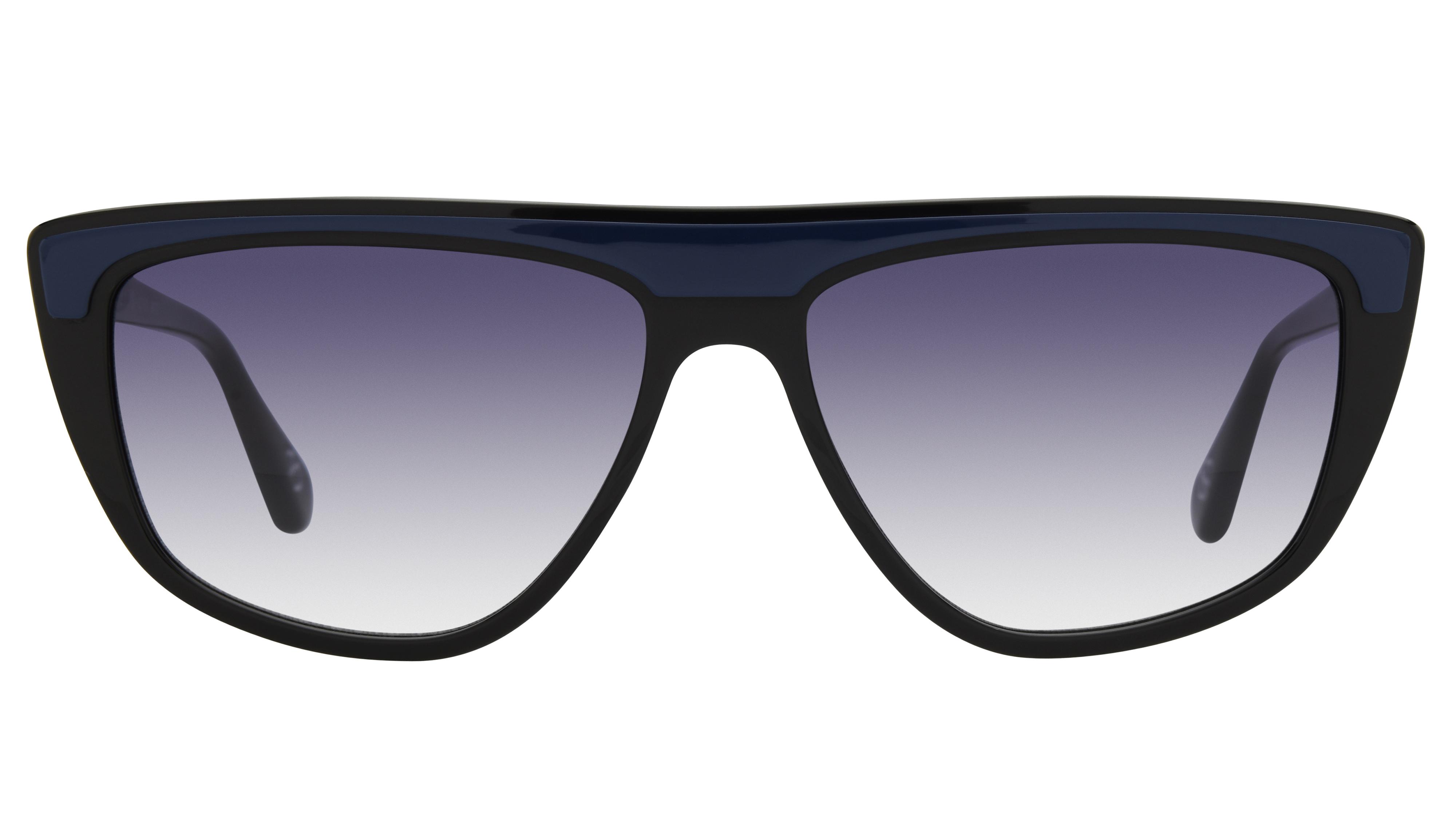 Lunettes de soleil Signature Krys Mixte Noir Papillon Grace Face