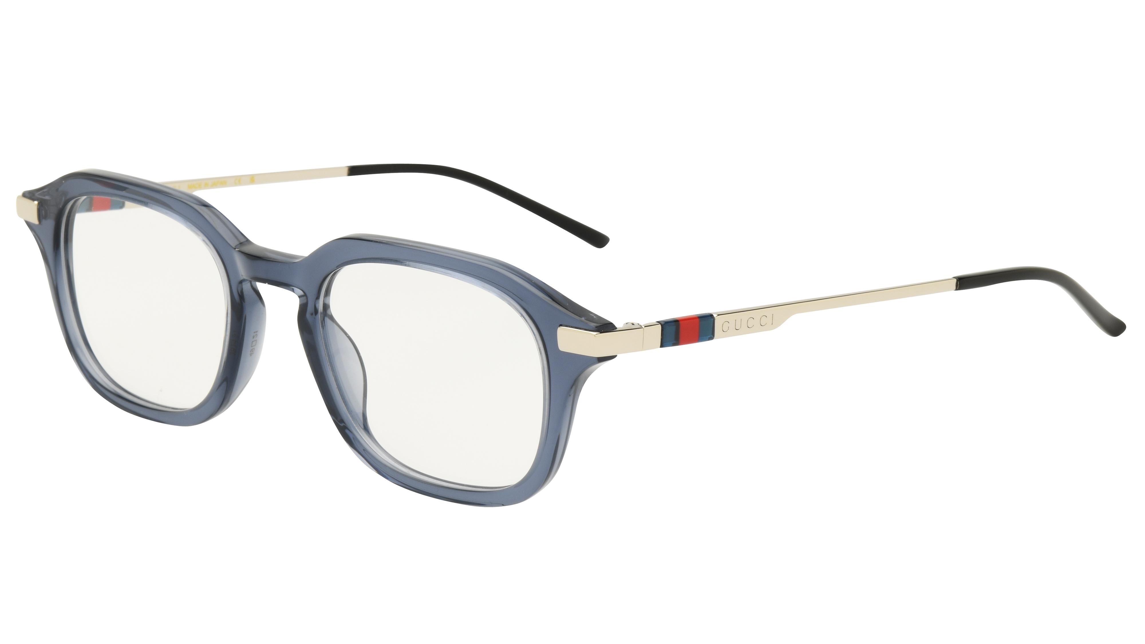 Lunettes de vue Gucci Homme Bleu Carré GG1891O Trois-Quart