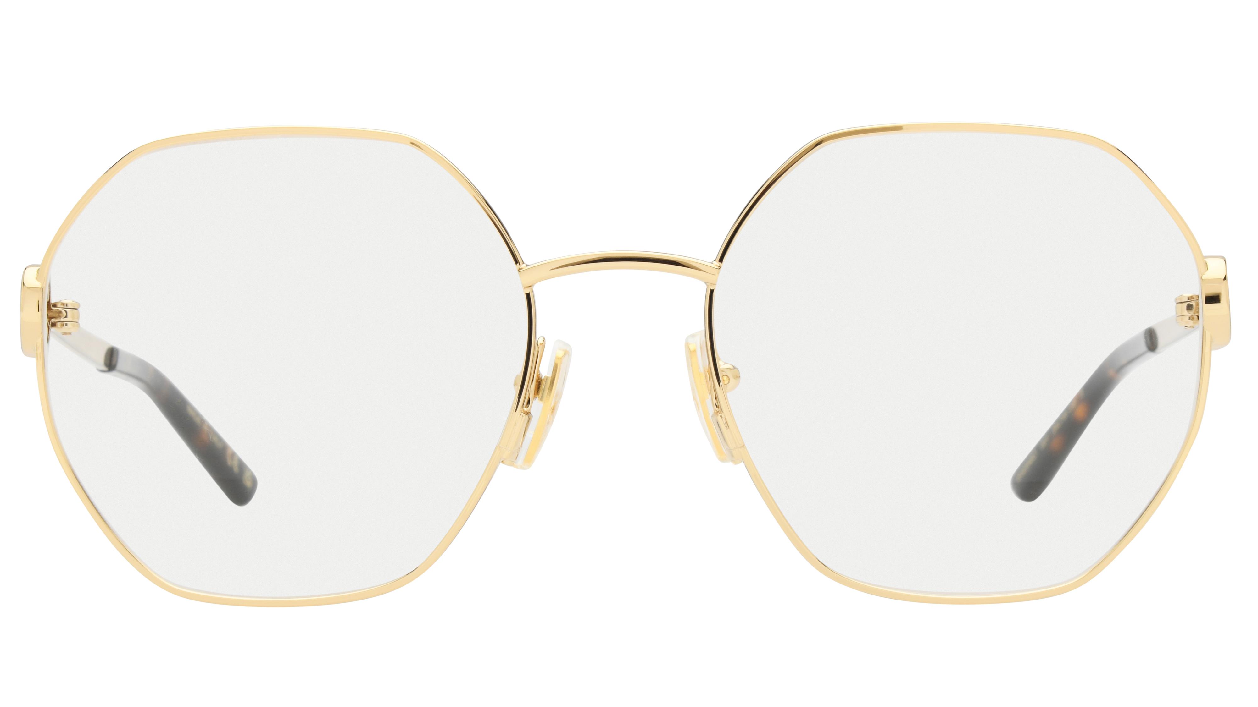 Lunettes de vue Gucci Femme Or Ronde gg2048o Face