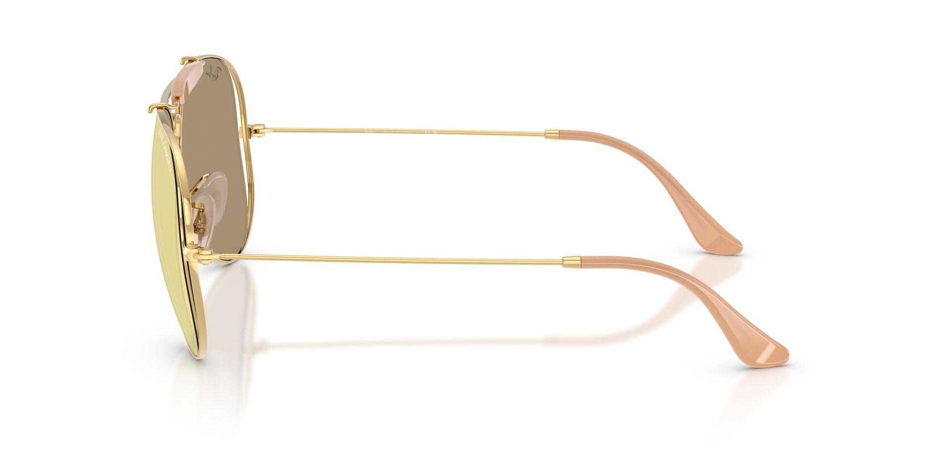 Lunettes de soleil Ray-Ban Mixte Or Aviateur Rb3029M Gauche