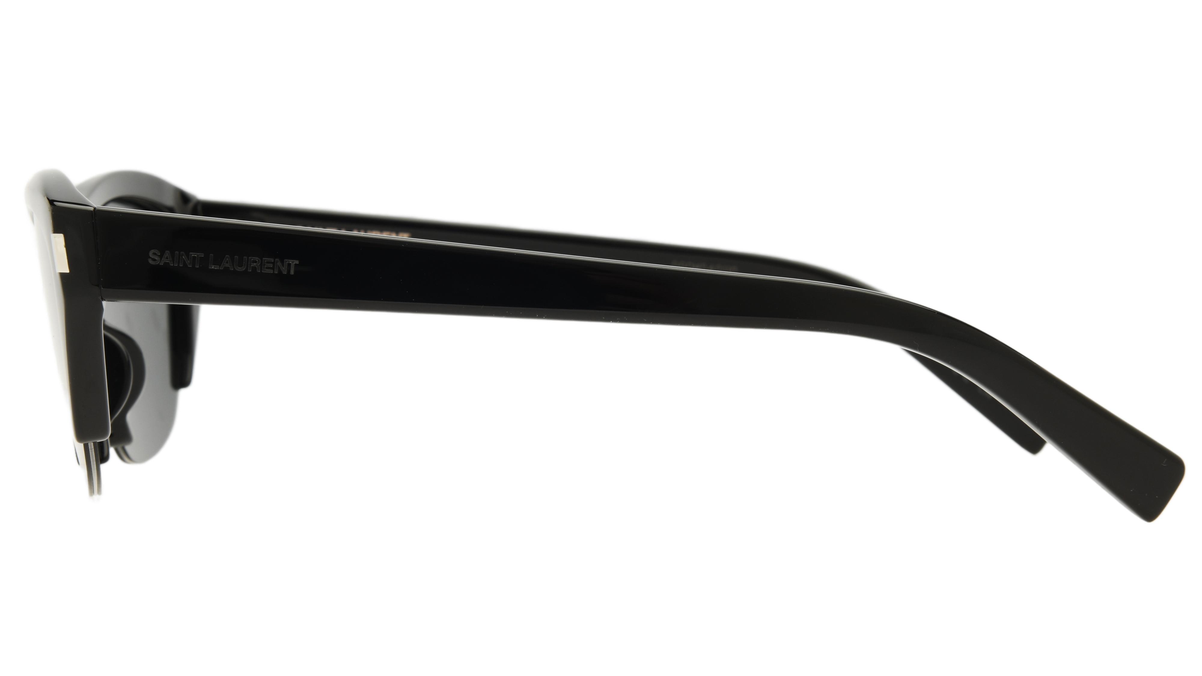 Lunettes de soleil Saint Laurent Femme Noir Rectangle Sl704 Gauche