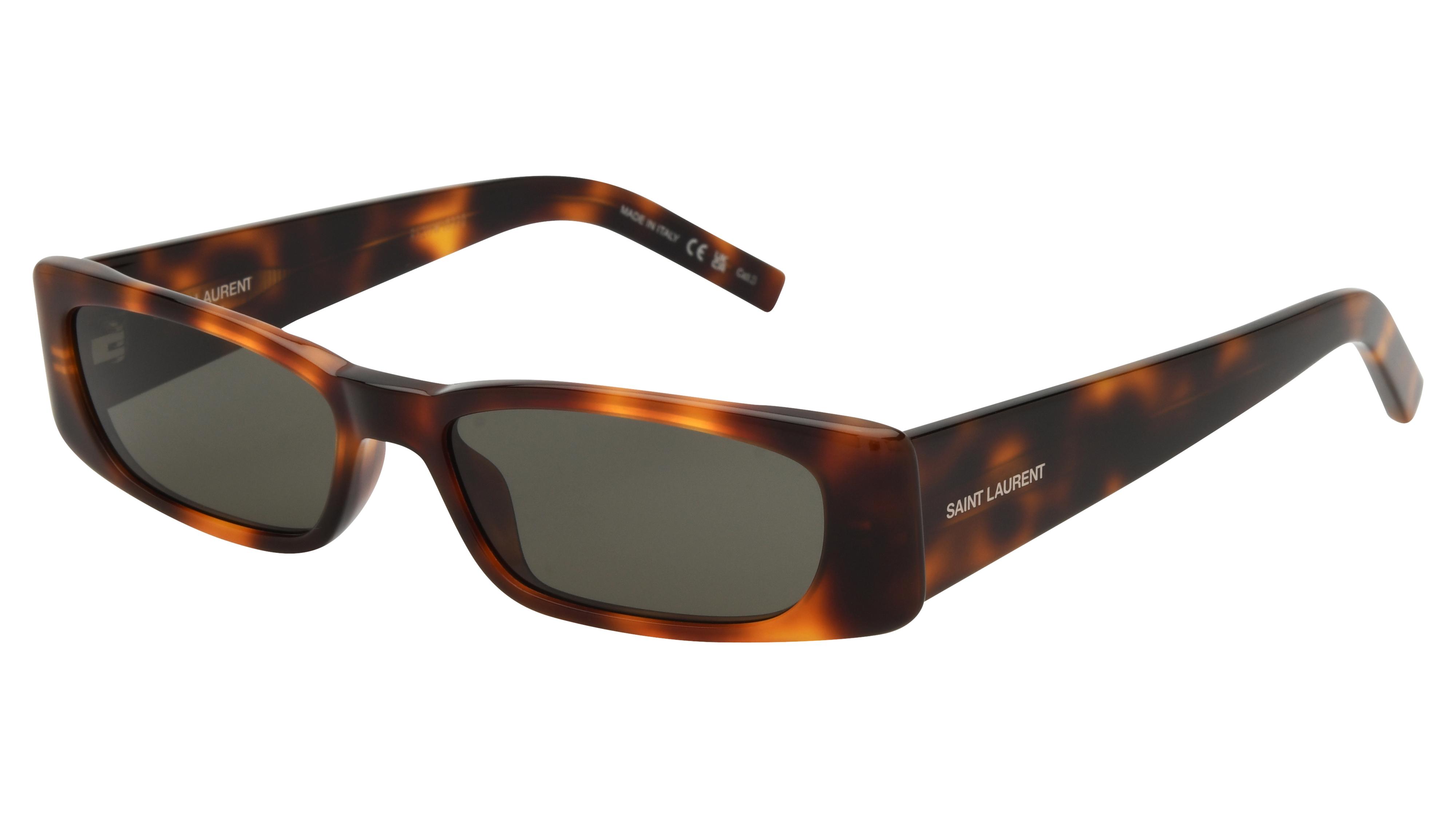 Lunettes de soleil Saint Laurent Femme Écaille Rectangle Sl Trois-Quart