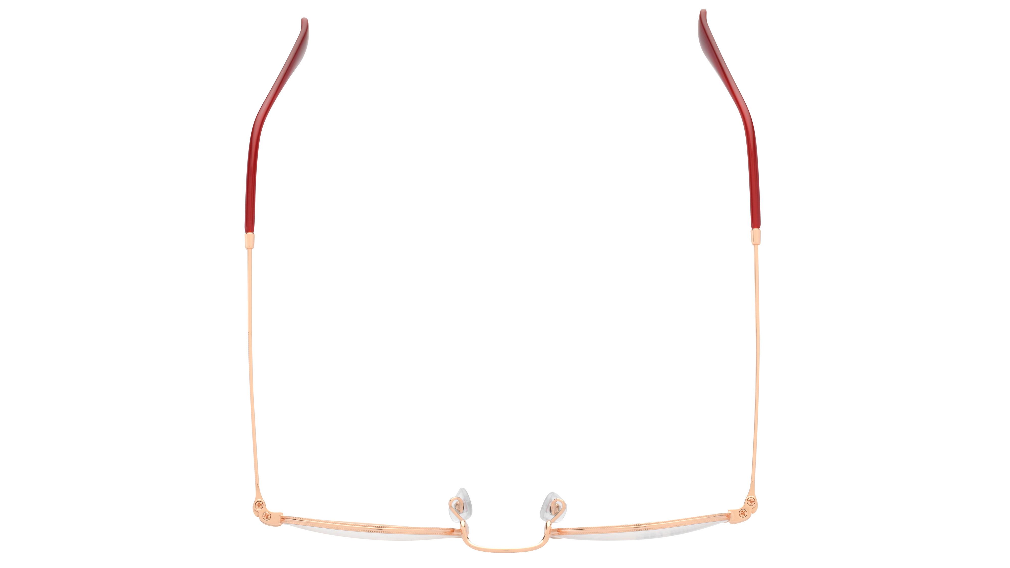 Lunettes de vue Ray-Ban Mixte Or Ronde Rx3447V Dessus