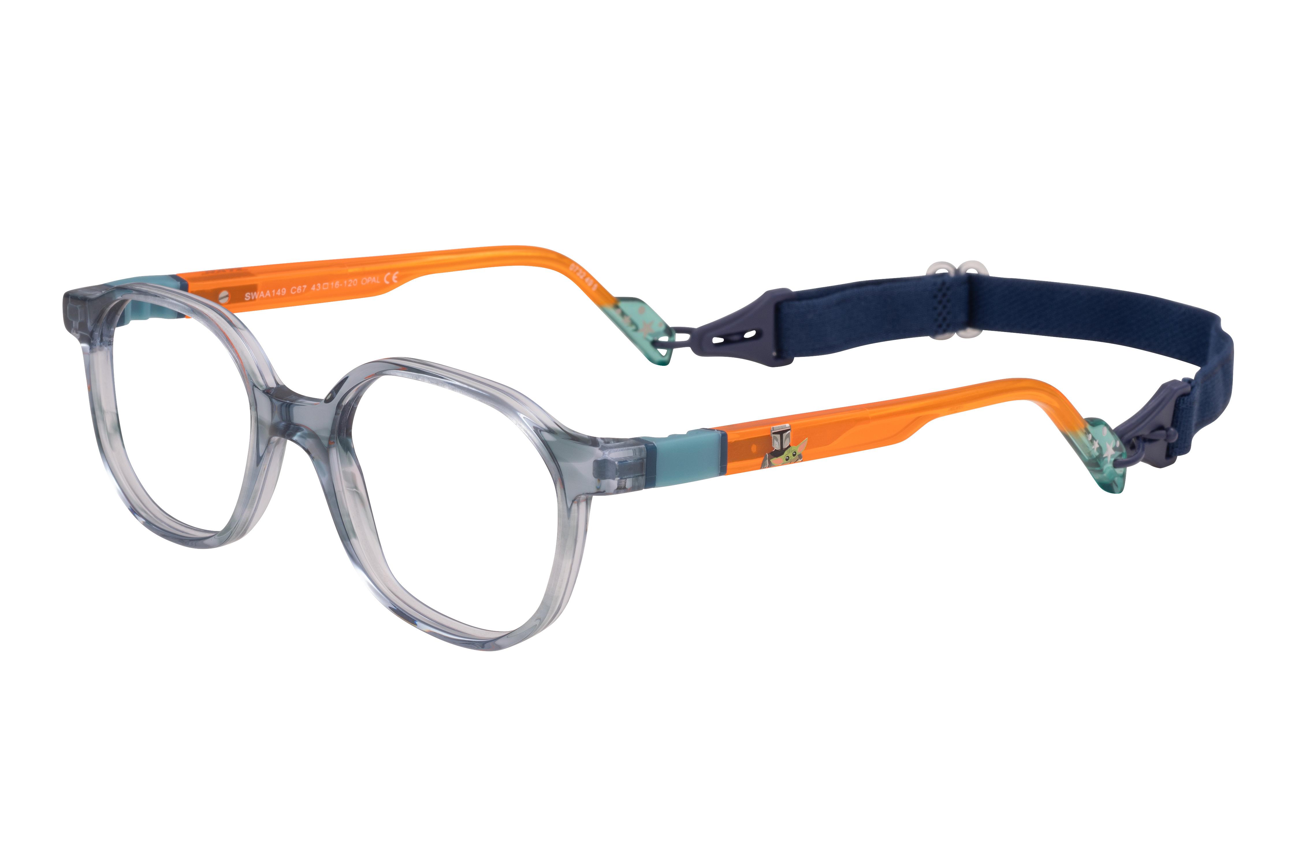 Lunettes de vue Starwars  Bleu Wayfarer SWAA149C67 Gauche
