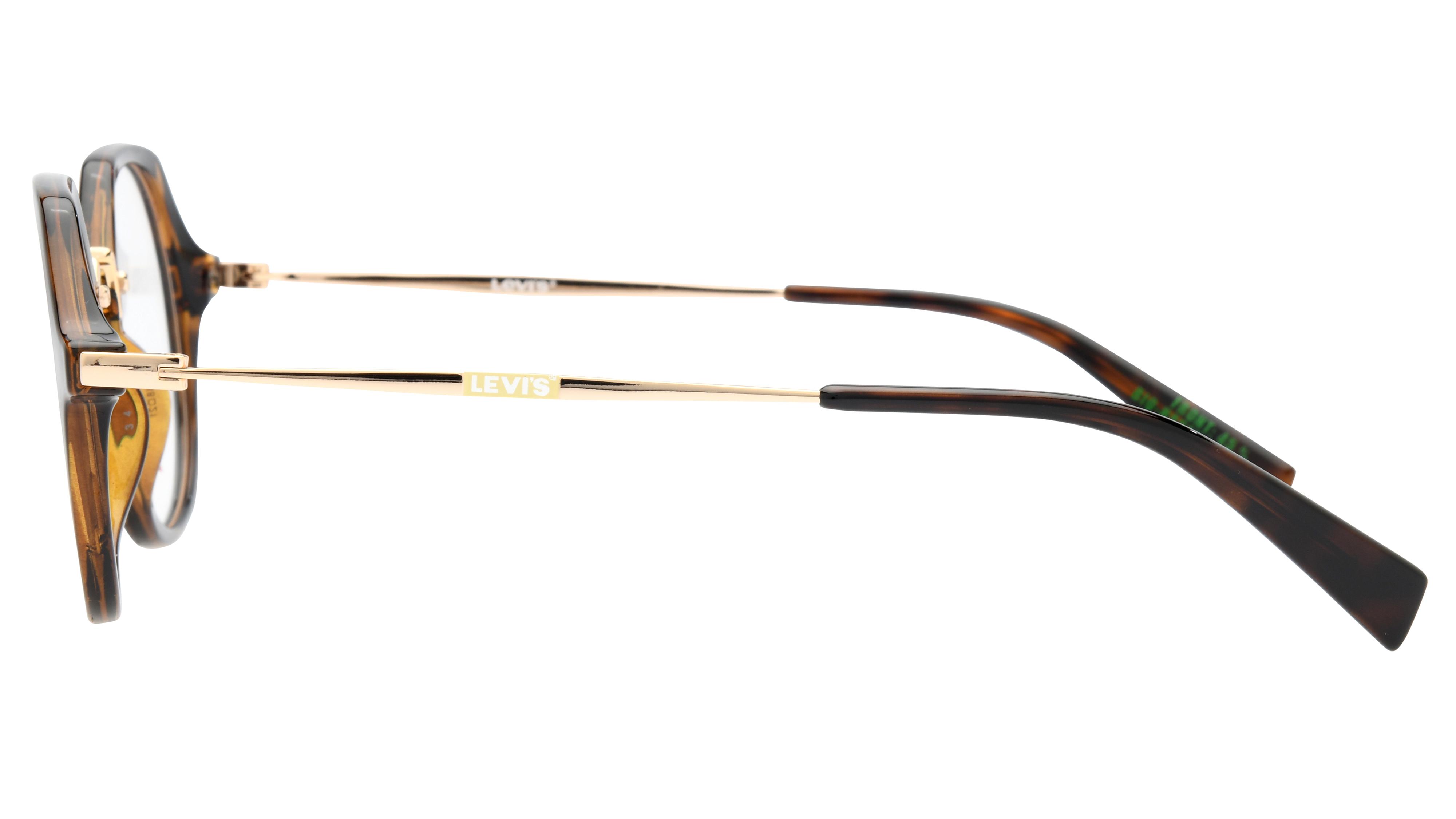 Lunettes de vue Levi's Femme Écaille Ronde Lv1070 Gauche