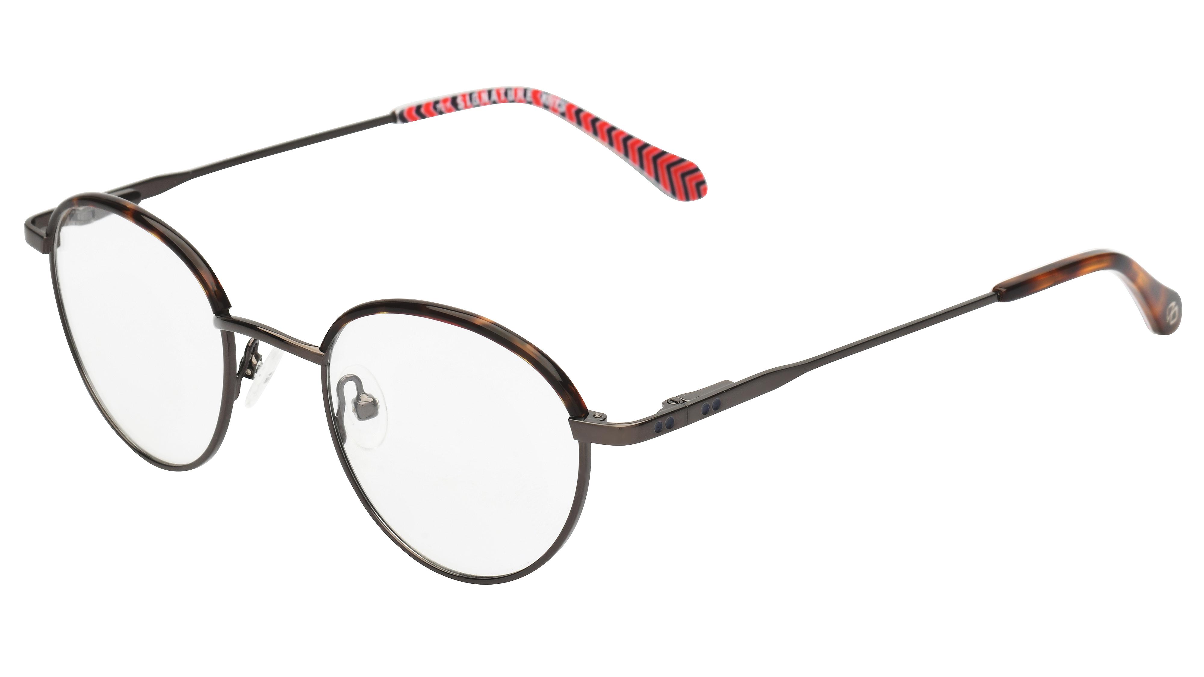 Lunettes de vue Signature Krys Homme Écaille Ronde Moj2007 Trois-Quart