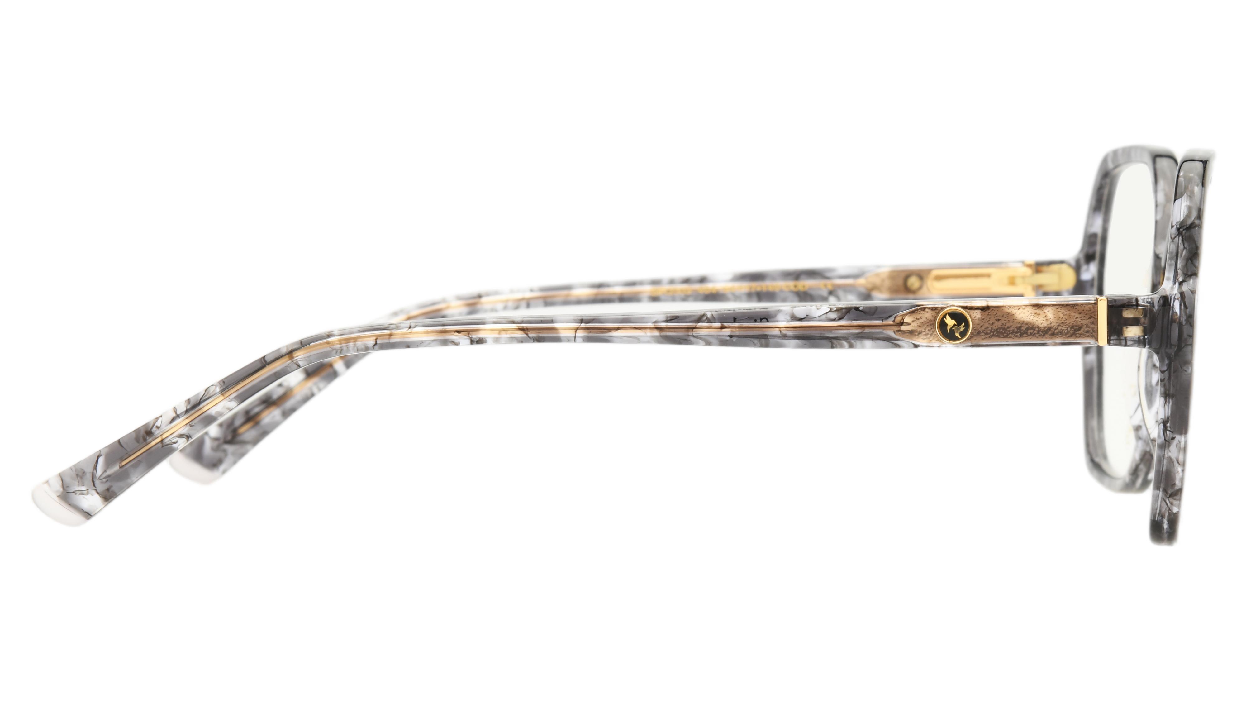 Lunettes de vue Siralya Femme Noir Carré sir2503 Droite