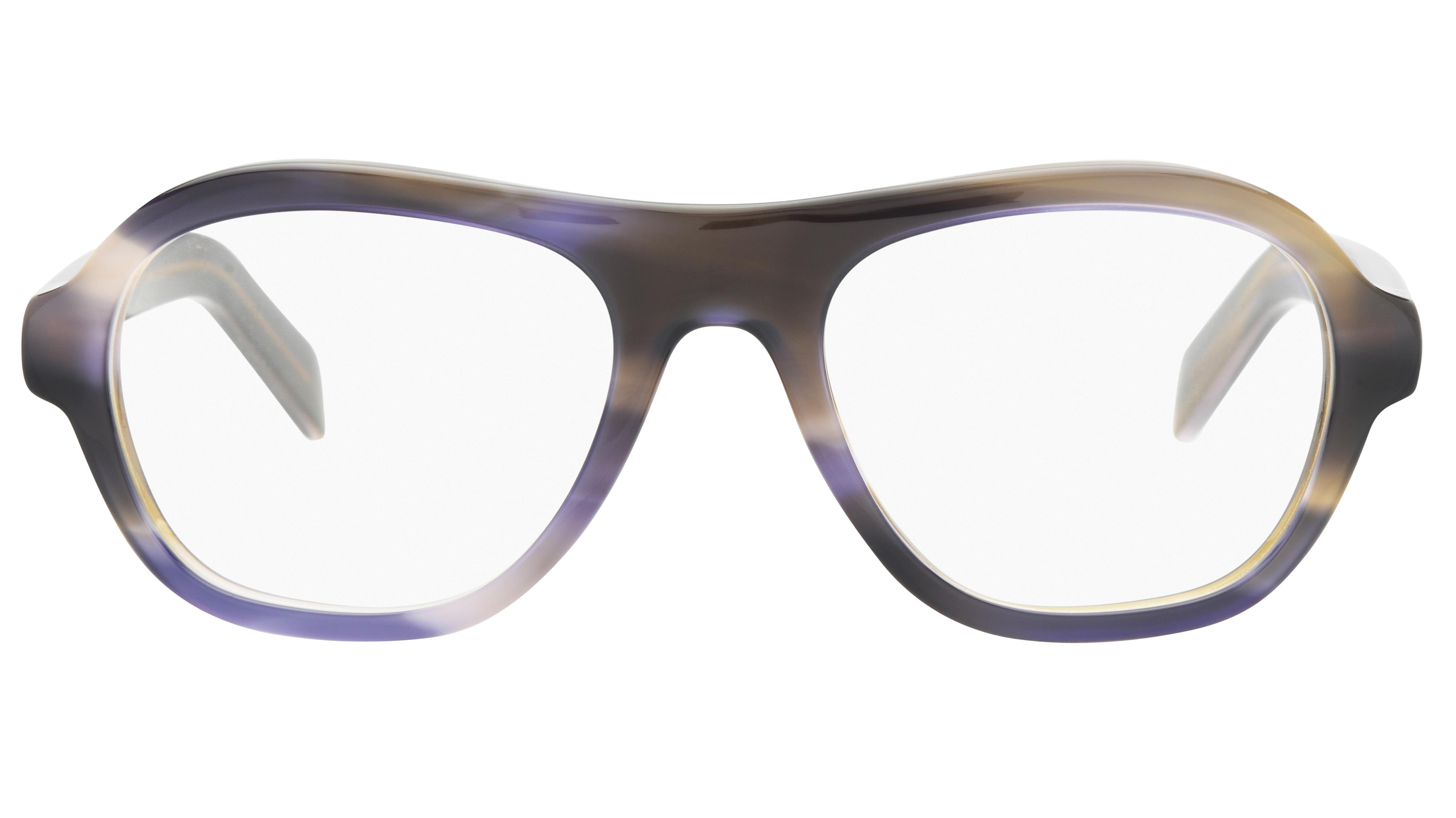 Lunettes de vue Prada Femme Marron Aviateur Prc12V Face