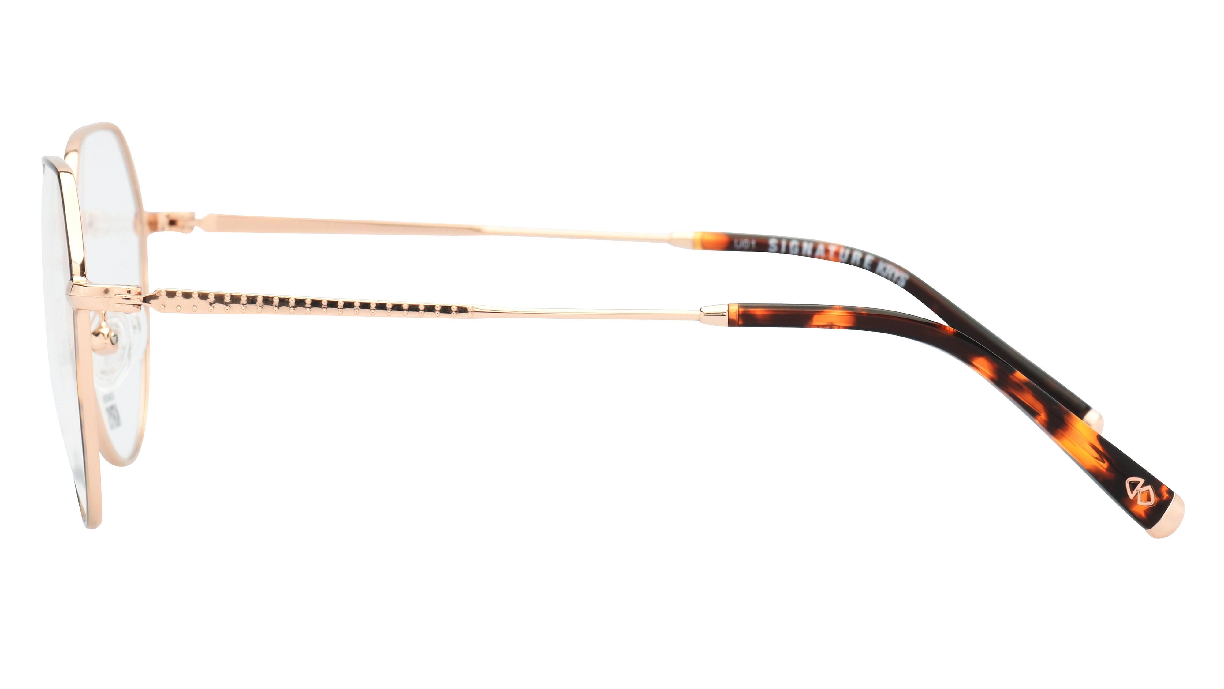 Lunettes de vue Signature Krys Femme Écaille Ronde Ml2101 Gauche