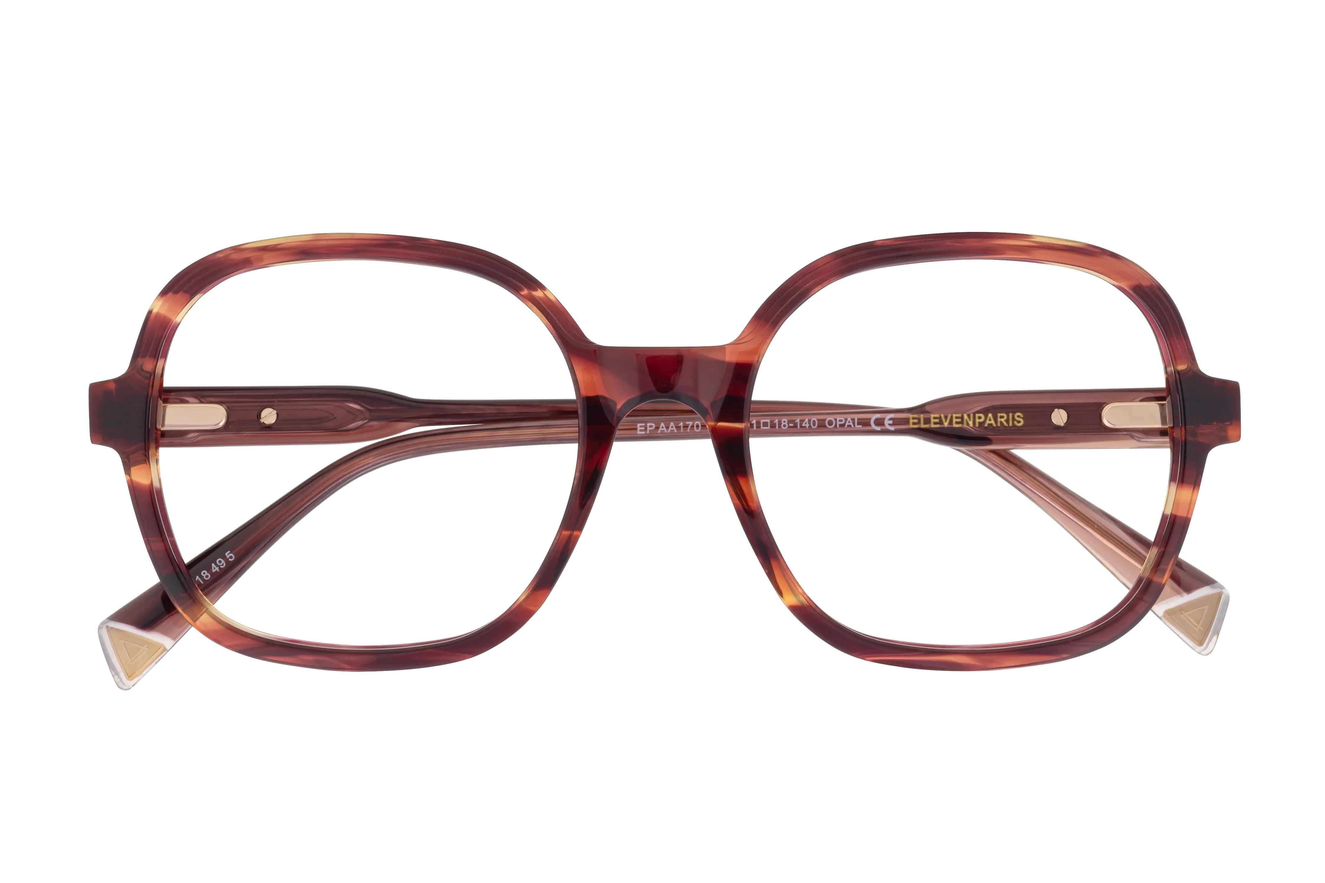 Lunettes de vue Eleven Paris  Violet Carré EPAA170D42 Face