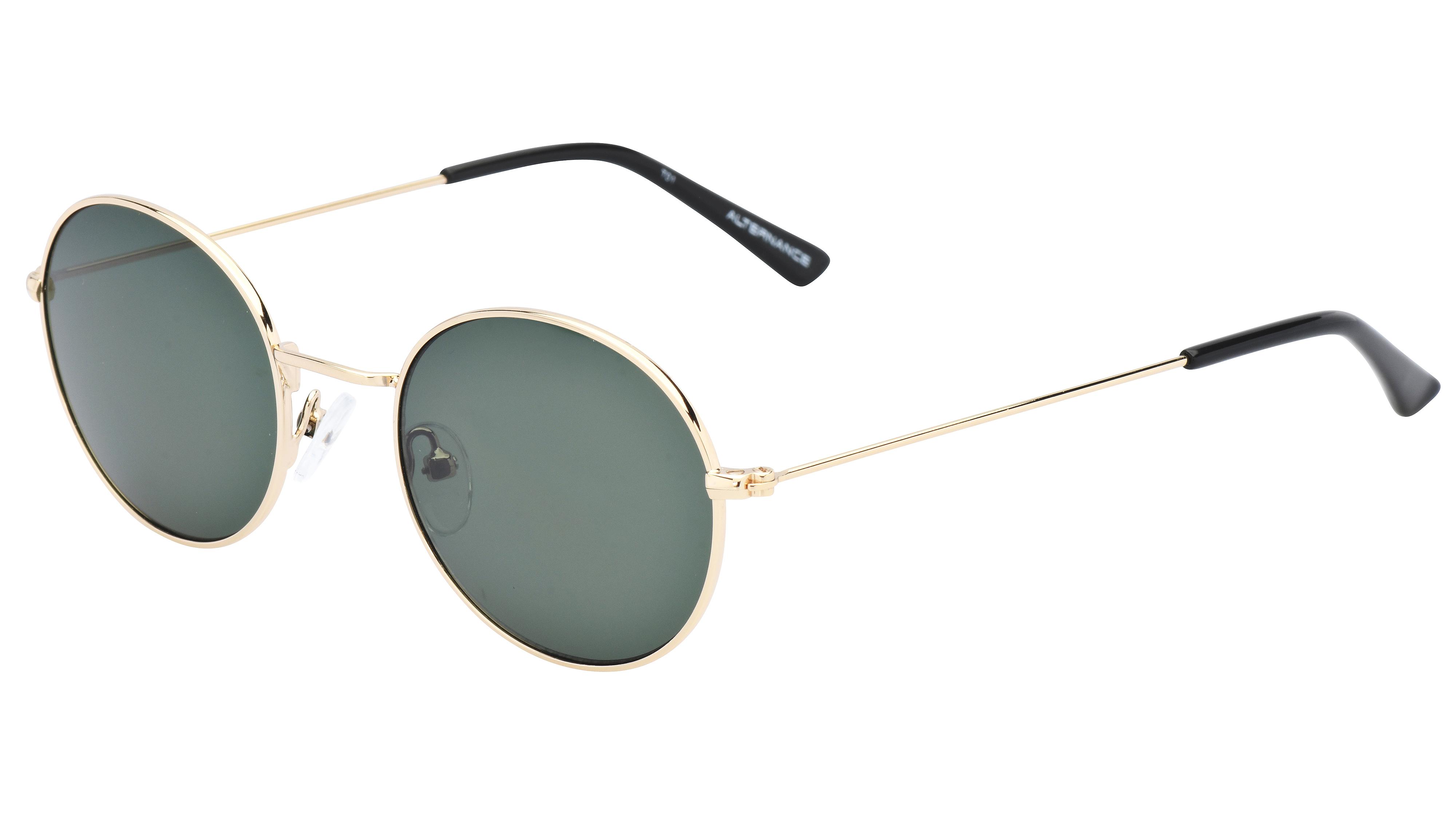 Lunettes de soleil Alternance Enfant Or Ronde Alt21213 Trois-Quart