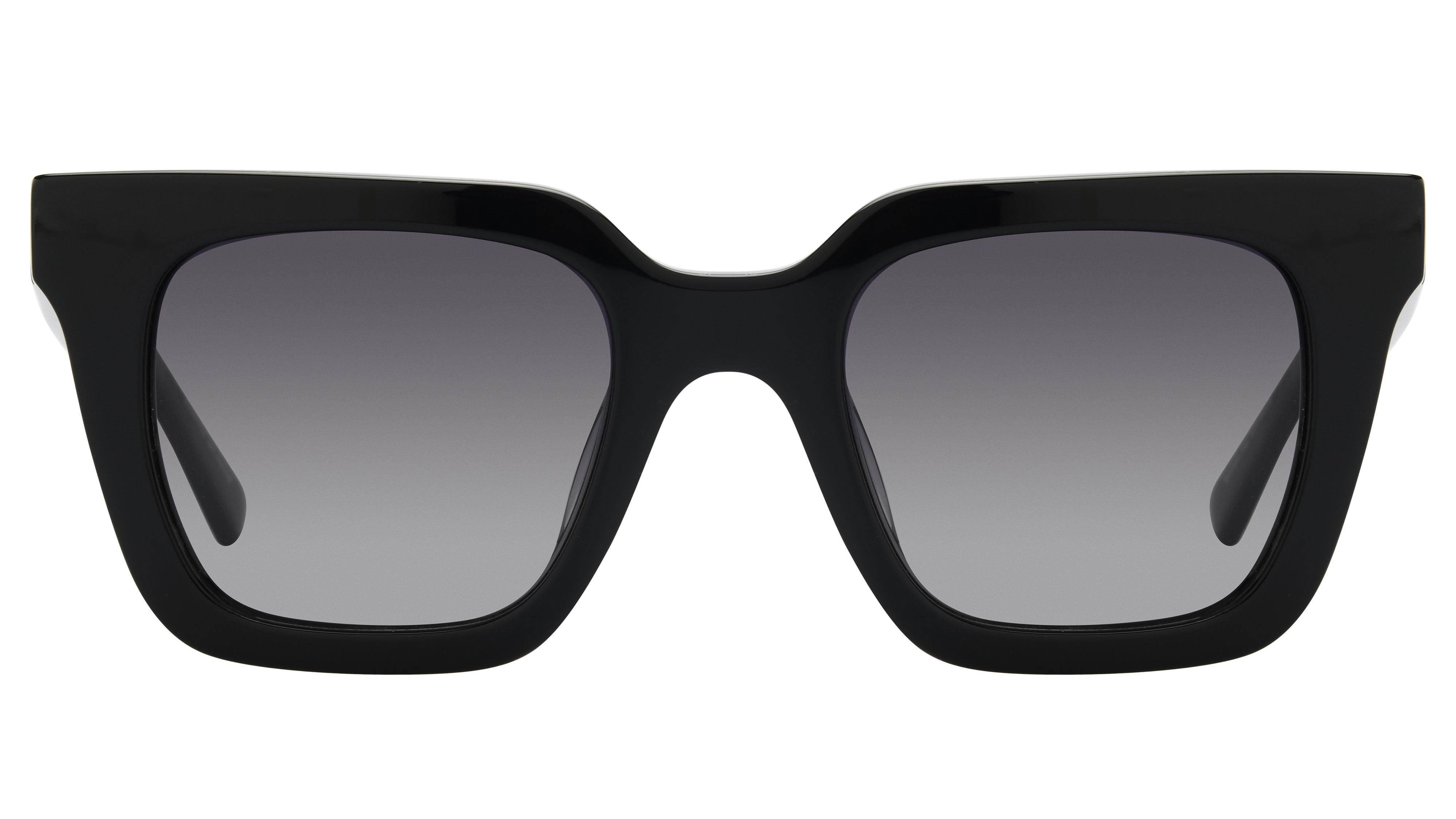 Lunettes de soleil Signature Krys Femme Noir Carré Sk999 Face