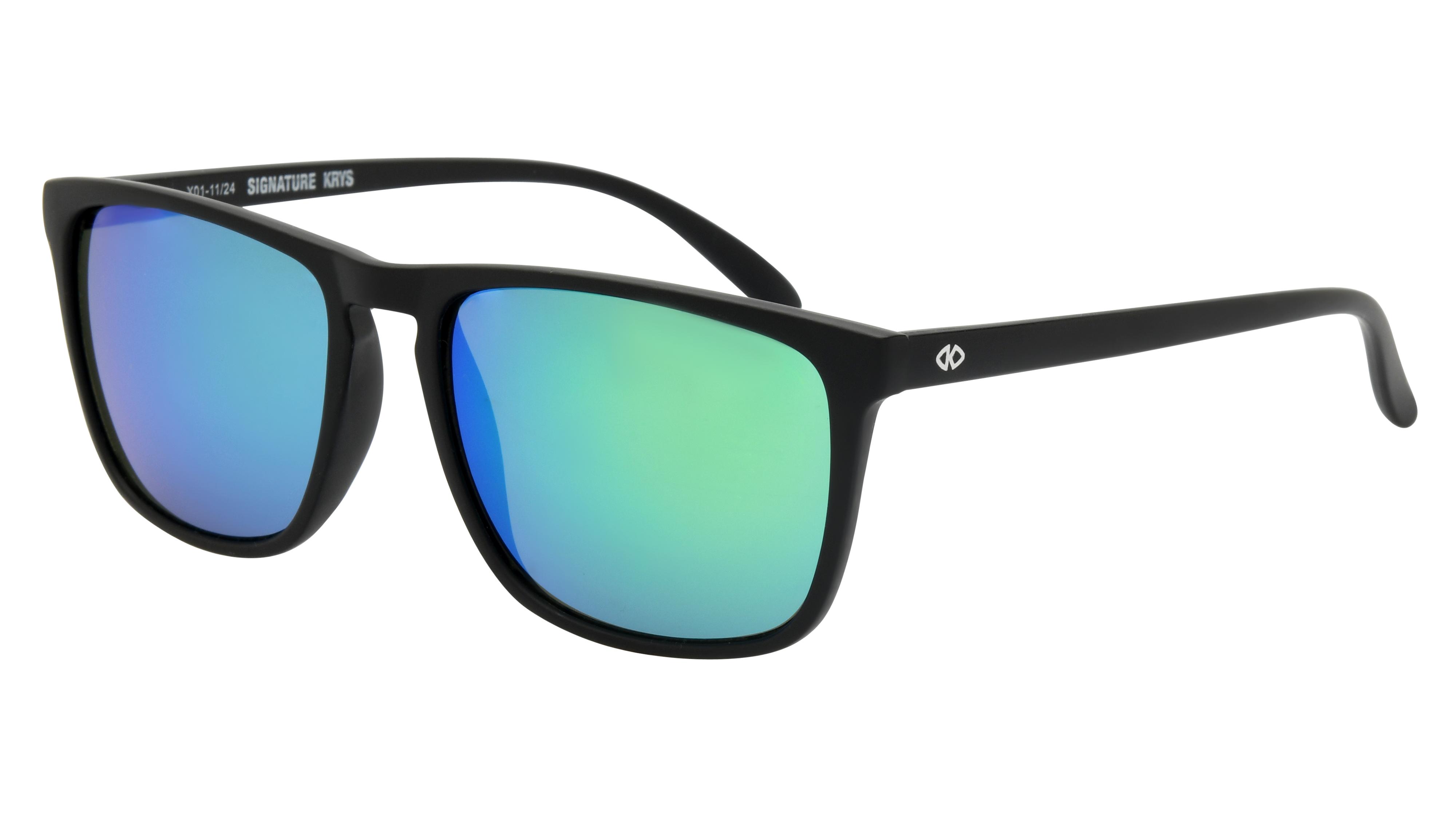Lunettes de soleil Signature Krys Homme Noir Rectangle Ske2516-B Trois-Quart