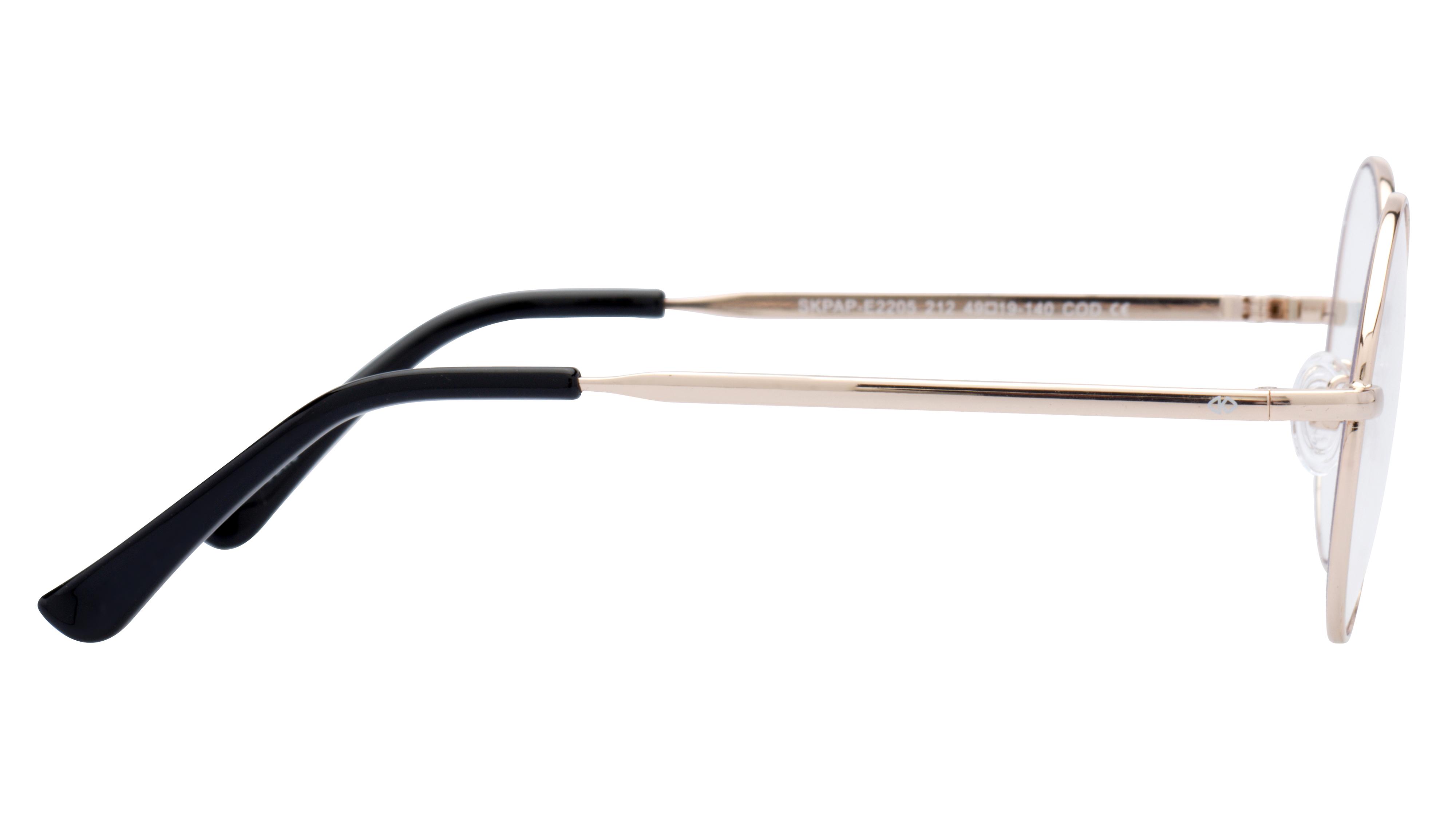Lunettes anti-lumière bleue Signature Krys Femme Or Ronde Skpap-E2205 Droite