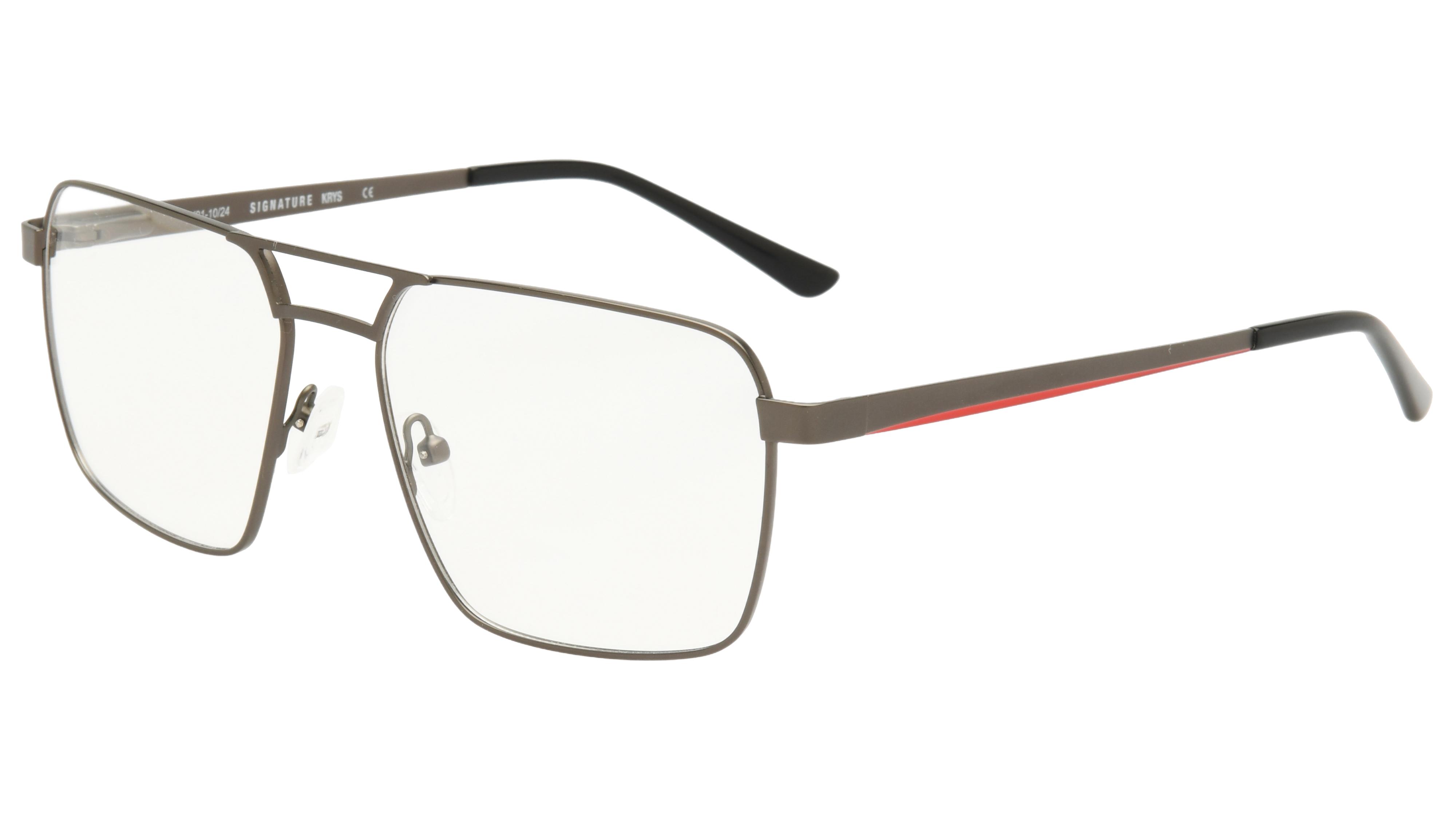 Lunettes de vue Krys Origine Homme Gris Aviateur Ess2503 Trois-Quart
