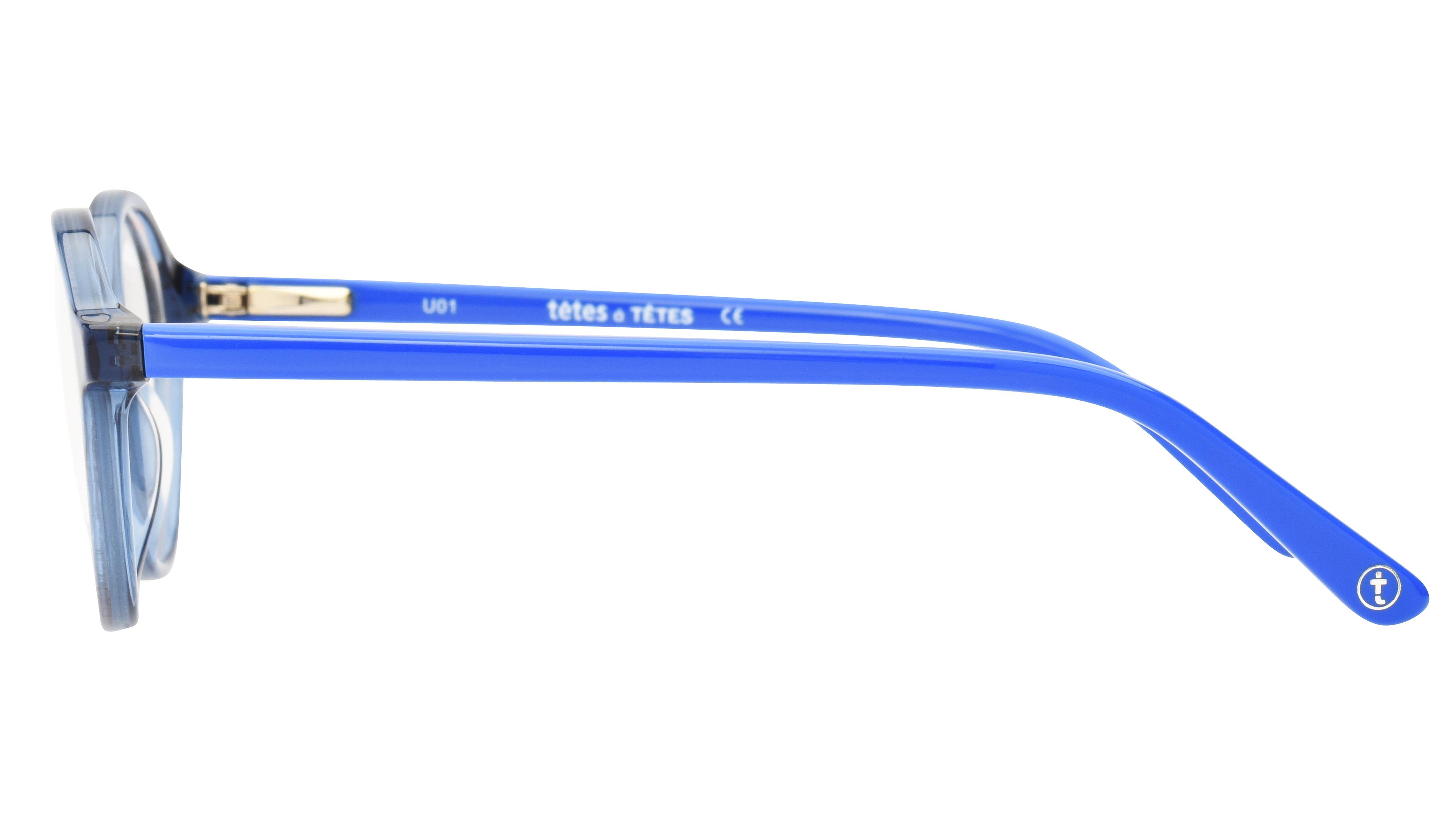 Lunettes de vue têtes à TETES Enfant Bleu Ovale Tat2207 Gauche