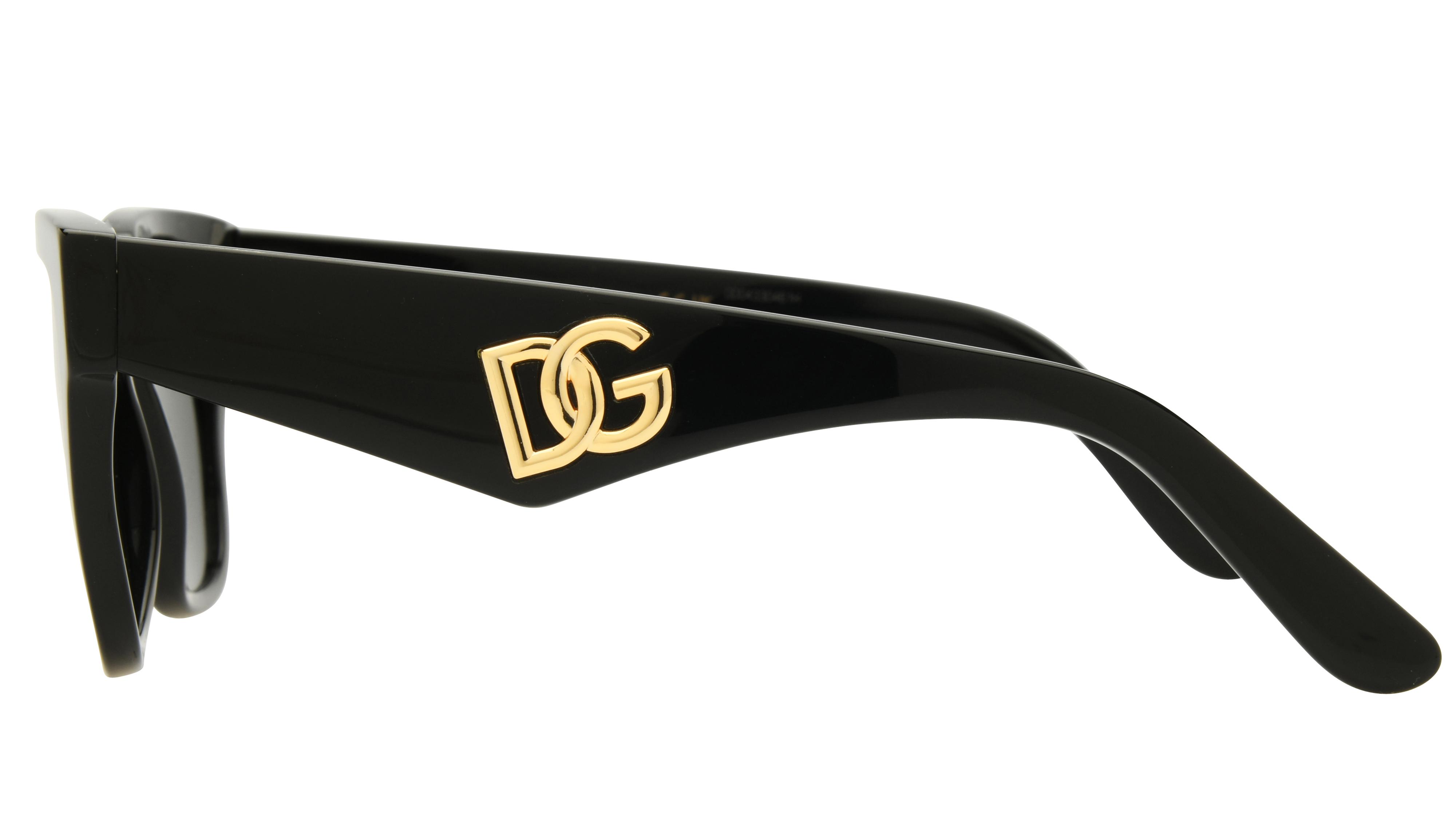 Lunettes de soleil  Femme Noir Papillon dg4437 Gauche