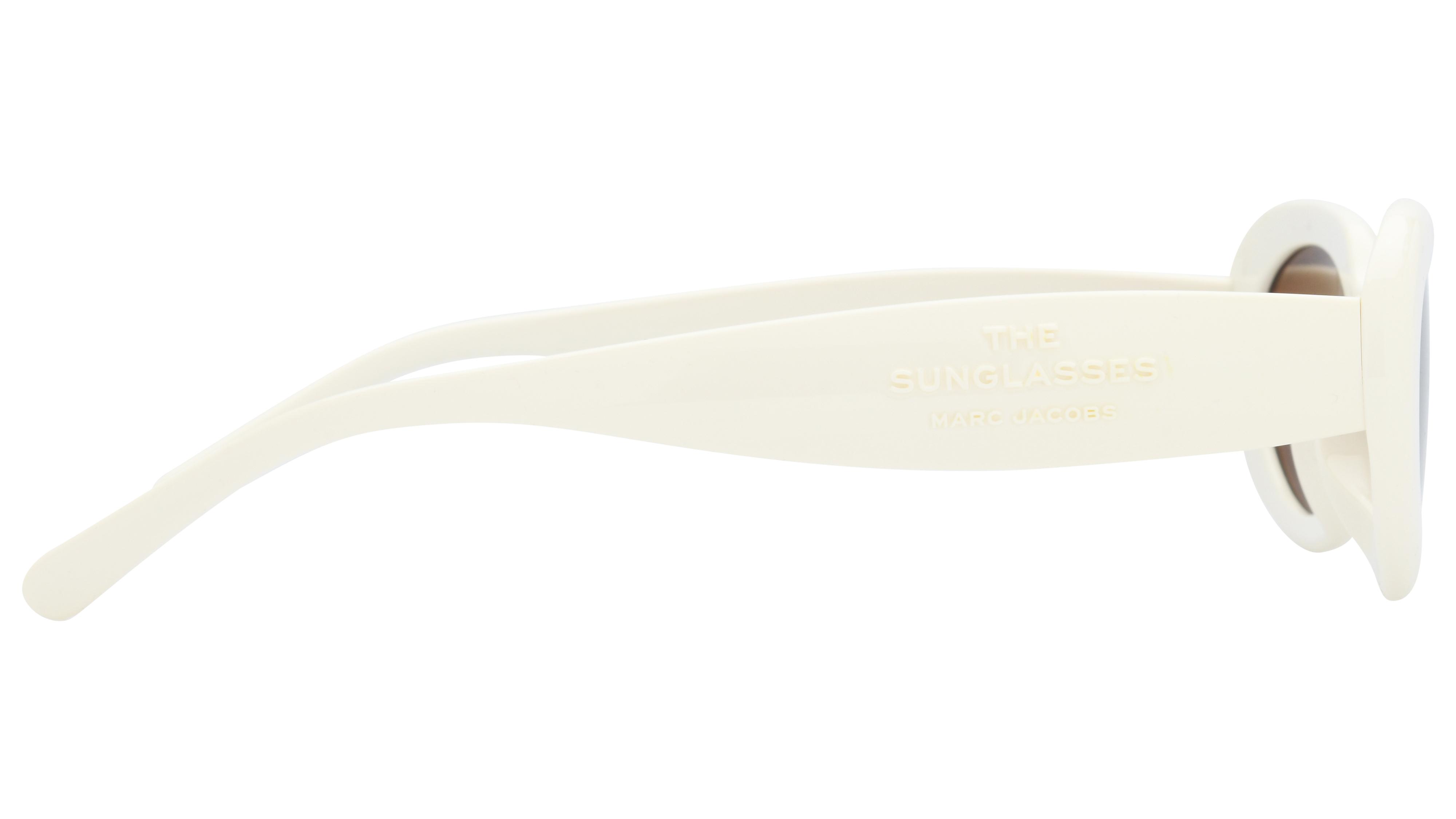Lunettes de soleil Marc Jacobs Femme Blanc Ovale Marc Droite