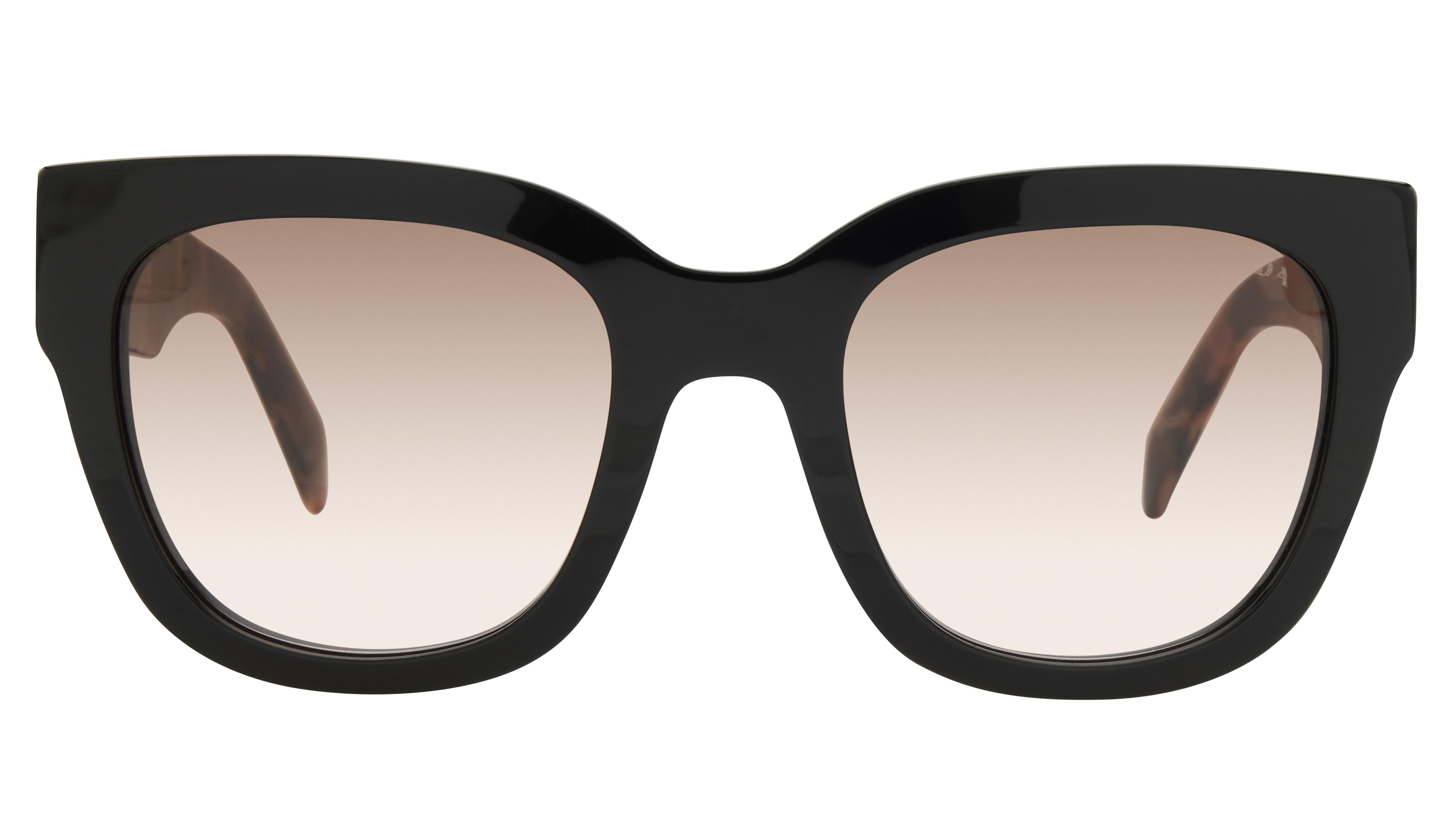 Lunettes de vue Prada Femme Noir Carré Prc04S Face