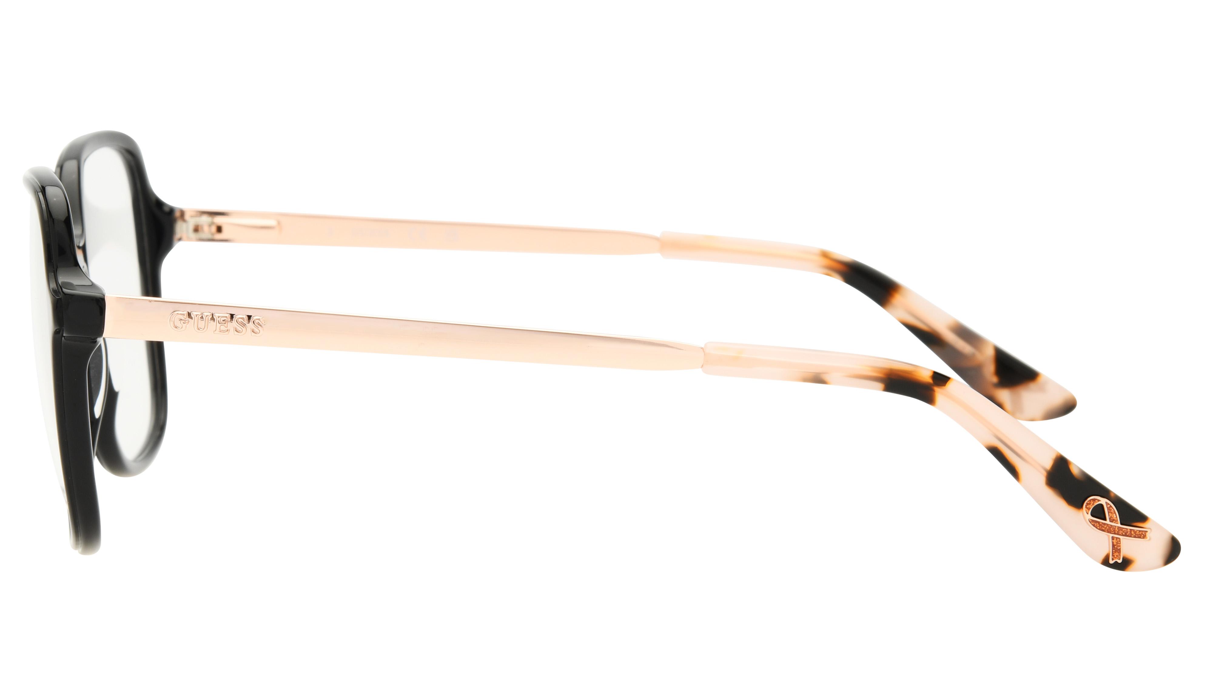 Lunettes de vue Guess Femme Noir Carré GU50320 Gauche