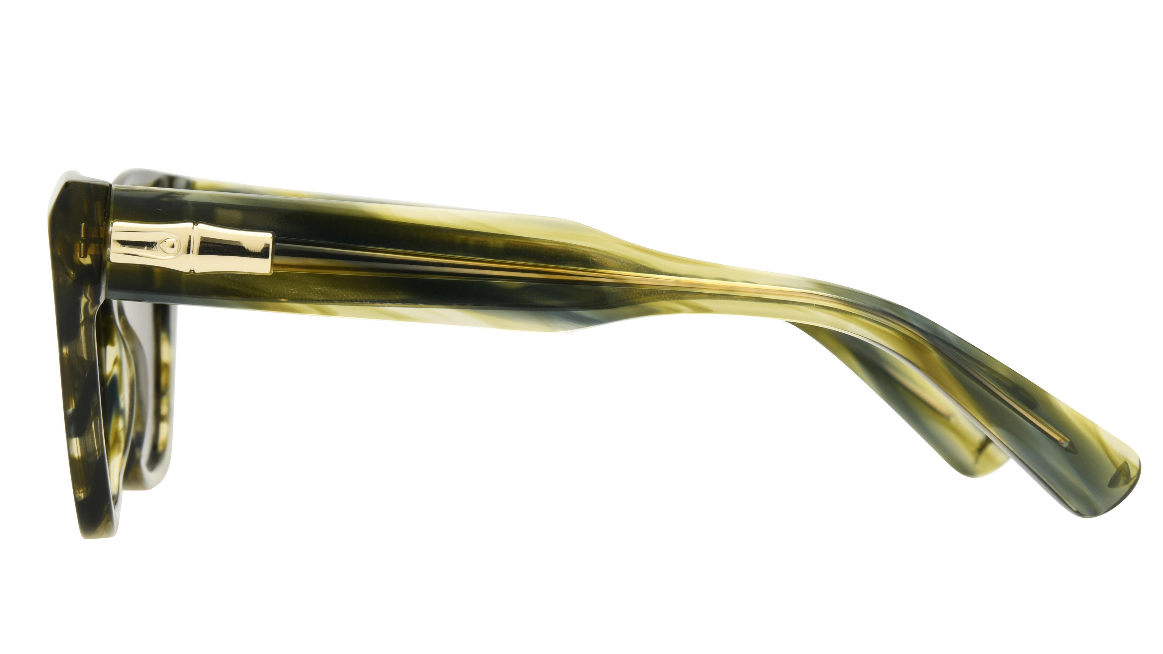 Lunettes de soleil Longchamp Femme Vert Rectangle lo777s Gauche