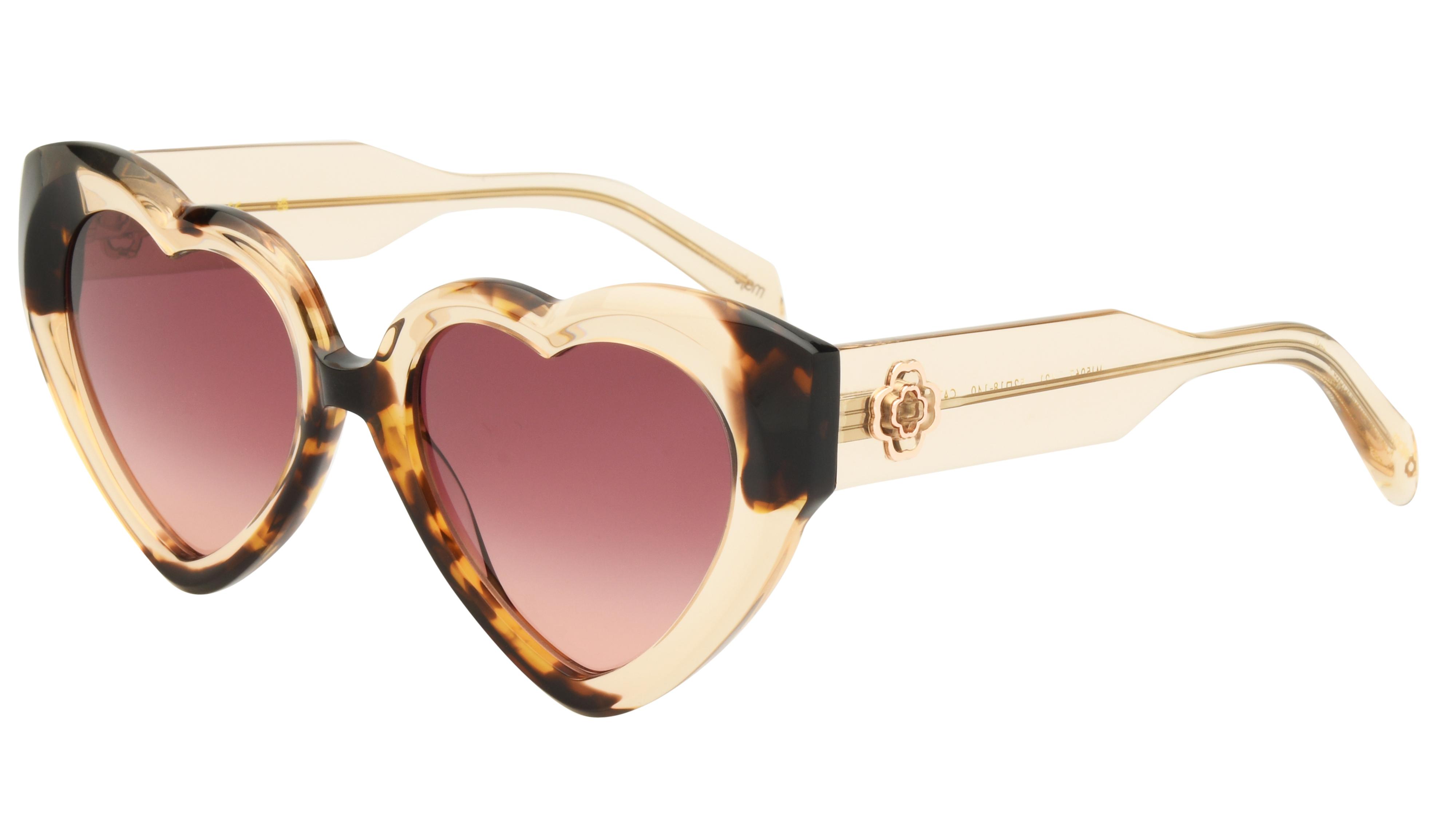 Lunettes de soleil Maje Femme Marron Ronde Mj5067 Trois-Quart