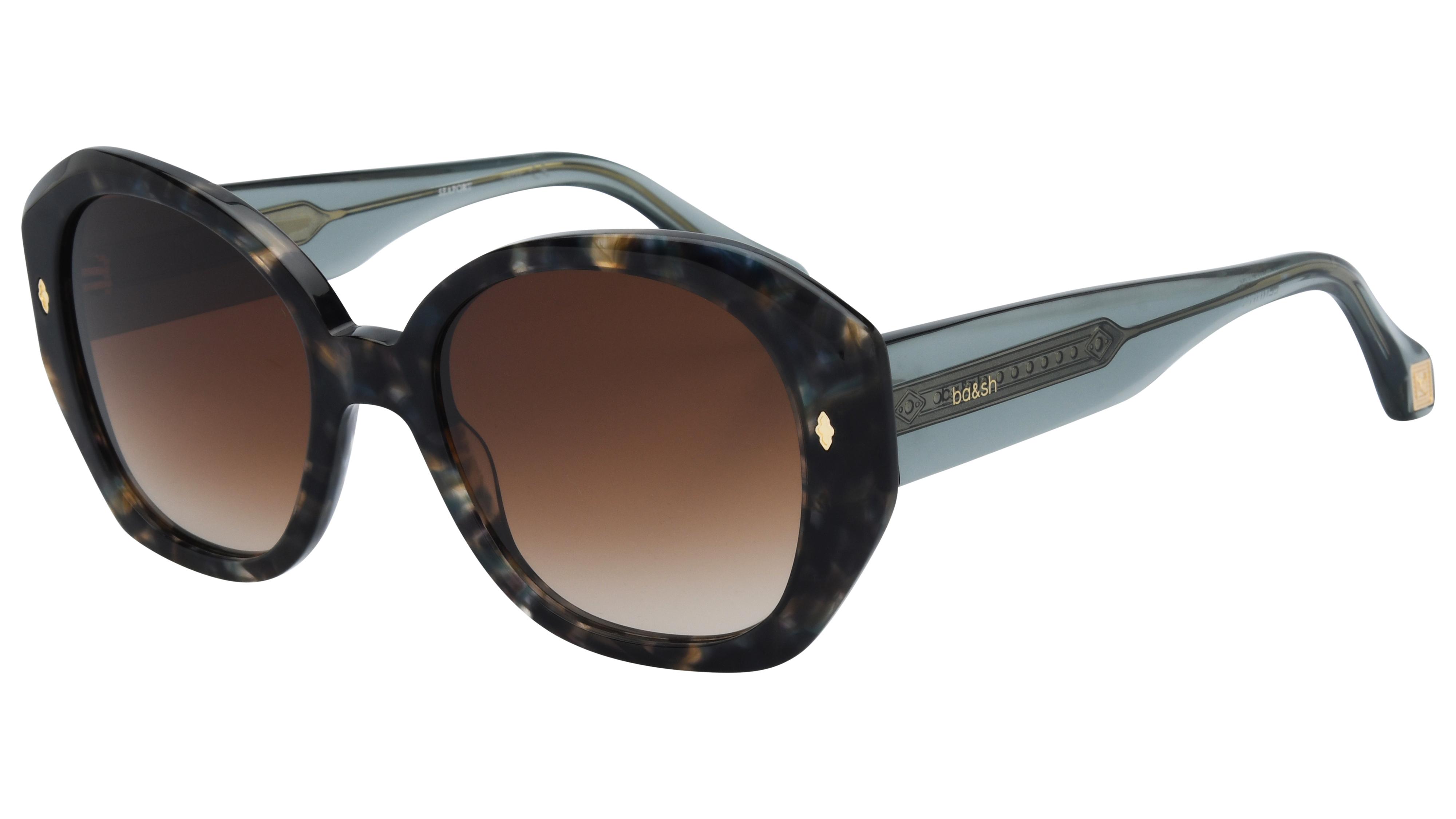 Lunettes de soleil ba&sh Femme Bleu Carré lenita02 Trois-Quart