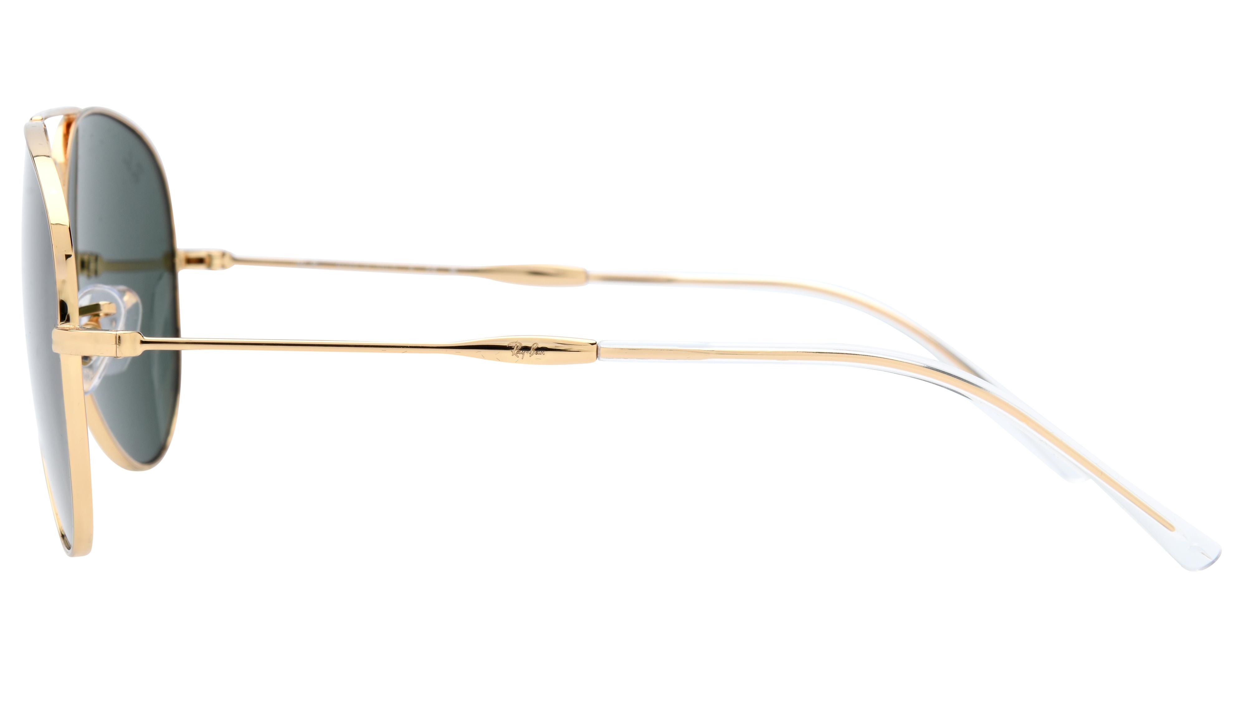 Lunettes de soleil Ray-Ban Mixte Or Aviateur RB3825 Gauche