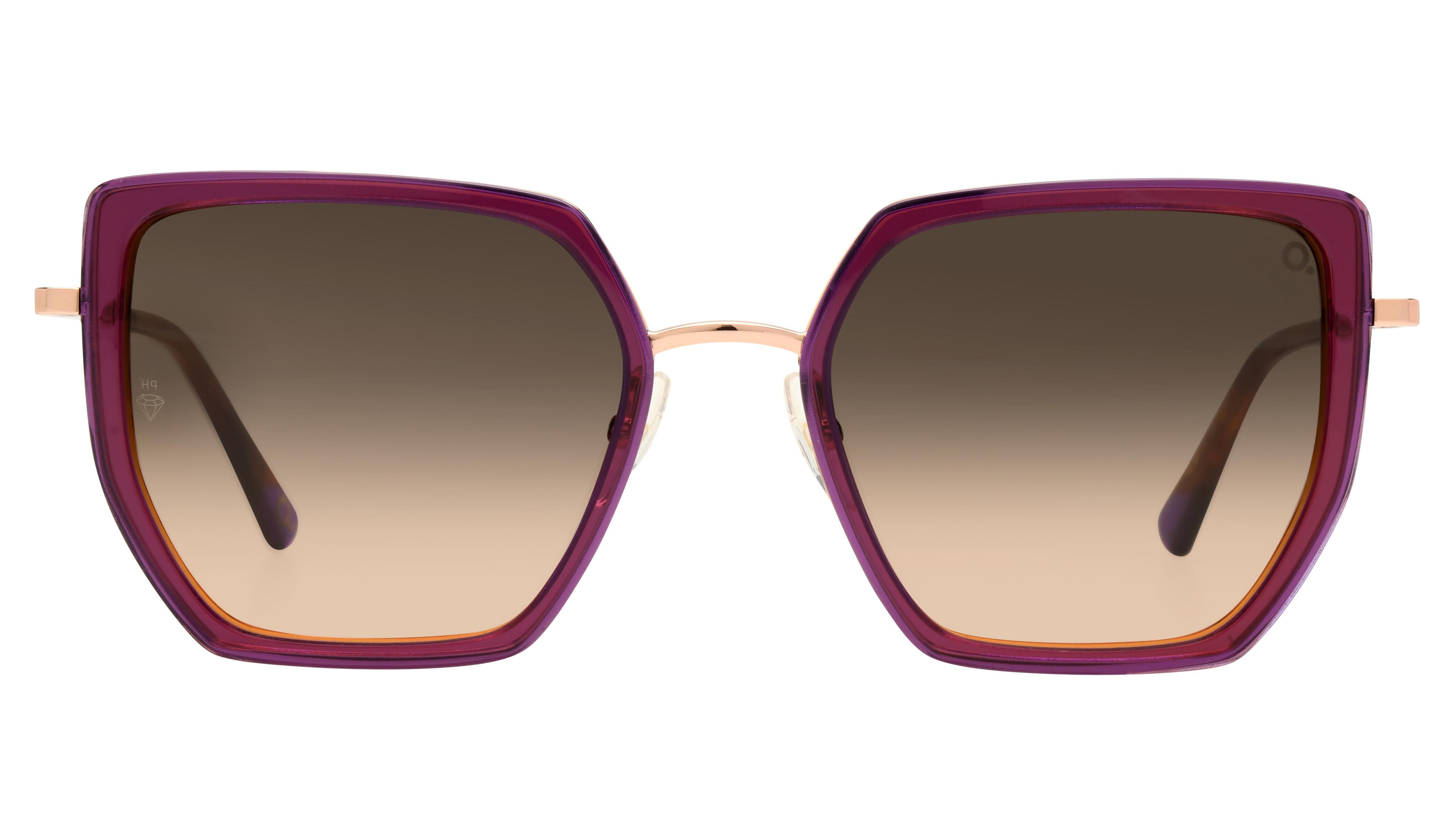 Lunettes de soleil Etnia Barcelona Femme Écaille Papillon Zafra Face