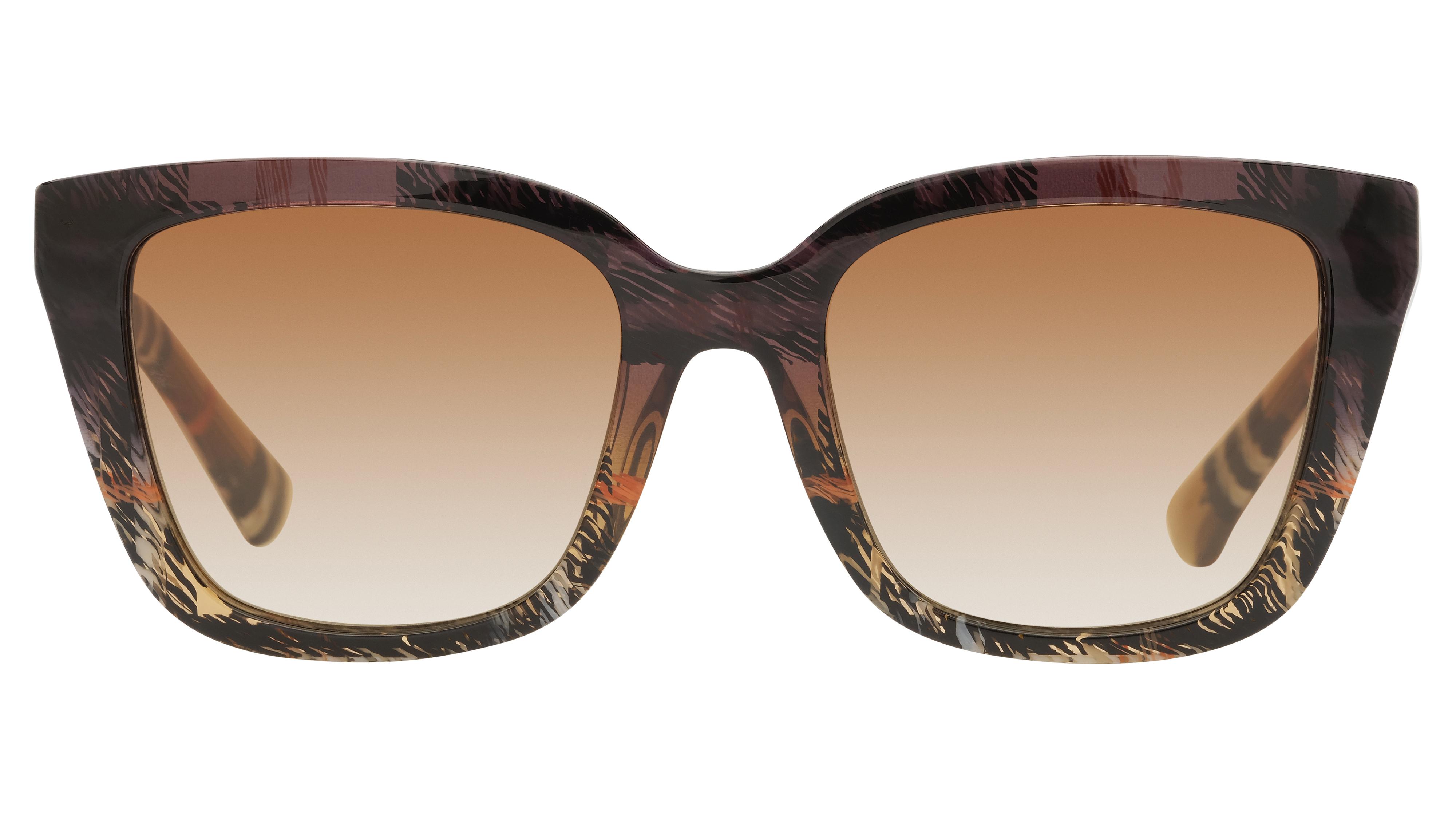Lunettes de soleil Burberry Femme Marron Carré be4487 Face