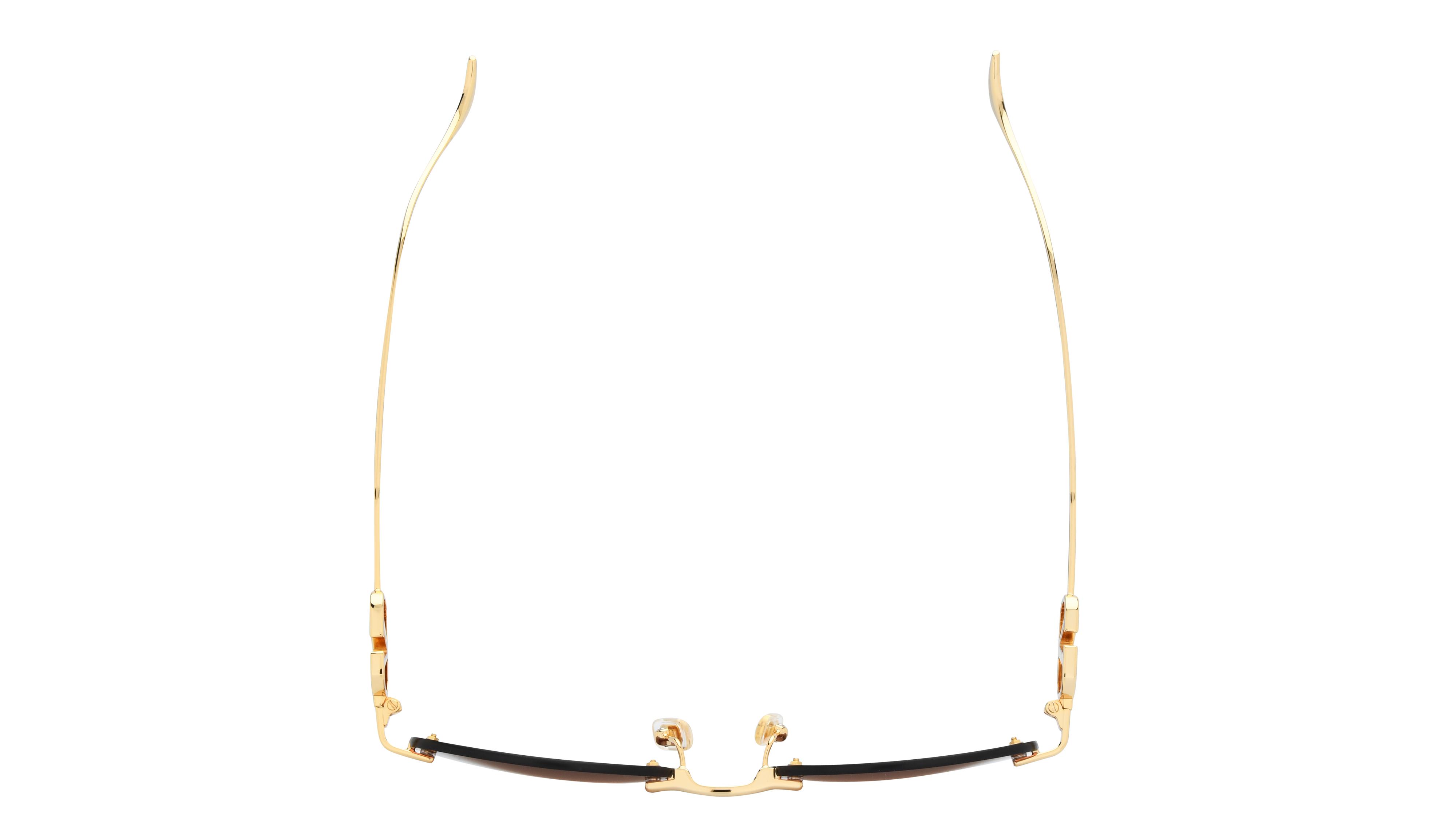 Lunettes de soleil Valentino Femme Or Ovale Vg0032S Dessus