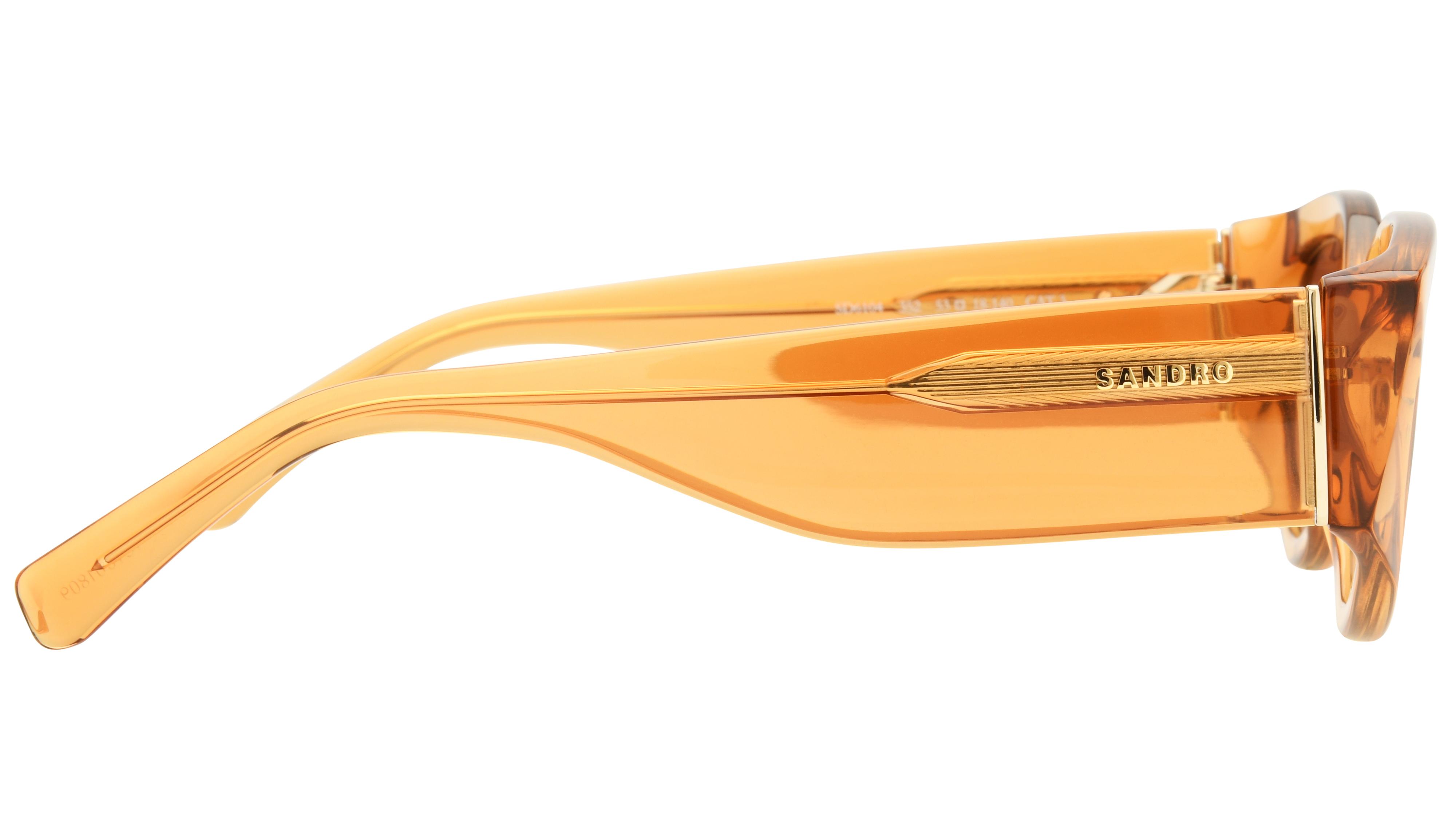 Lunettes de soleil Sandro Femme Orange Rectangle SD6104 Droite