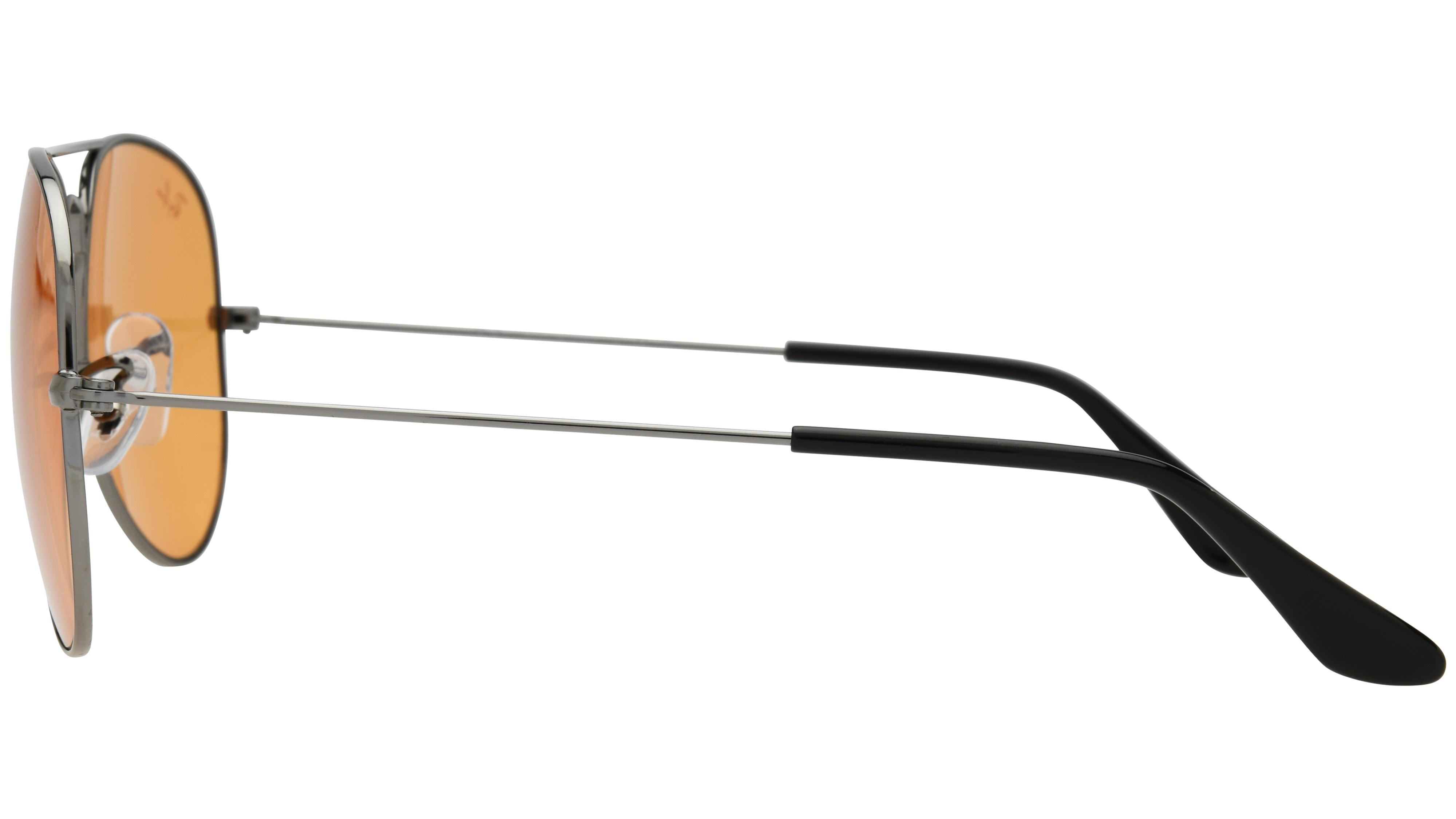 Lunettes de soleil Ray-Ban Mixte Gris Aviateur RB3025 Gauche