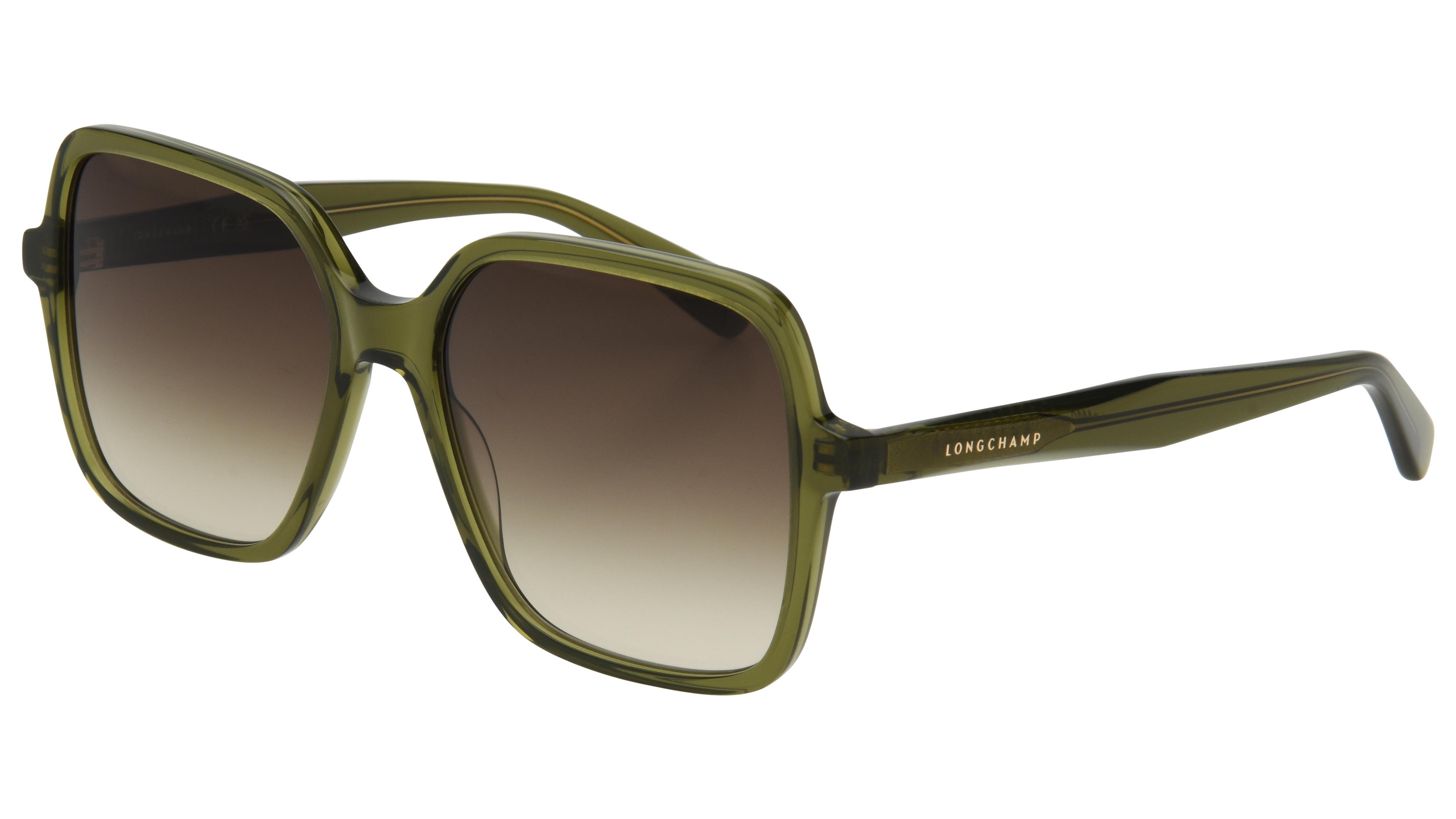 Lunettes de soleil Longchamp Femme Vert Carré lo808s Trois-Quart