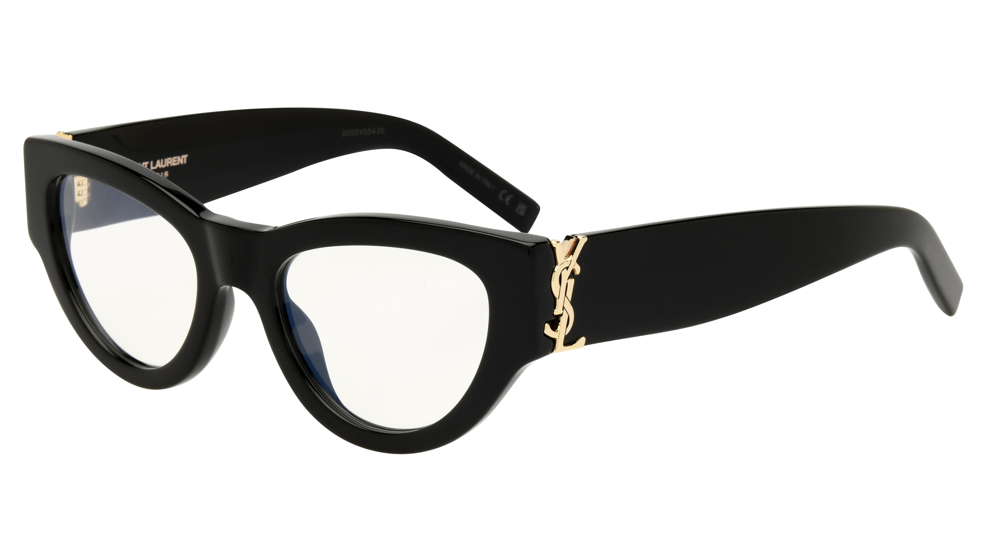 Lunettes de vue Saint Laurent Femme Noir Papillon Sl Trois-Quart
