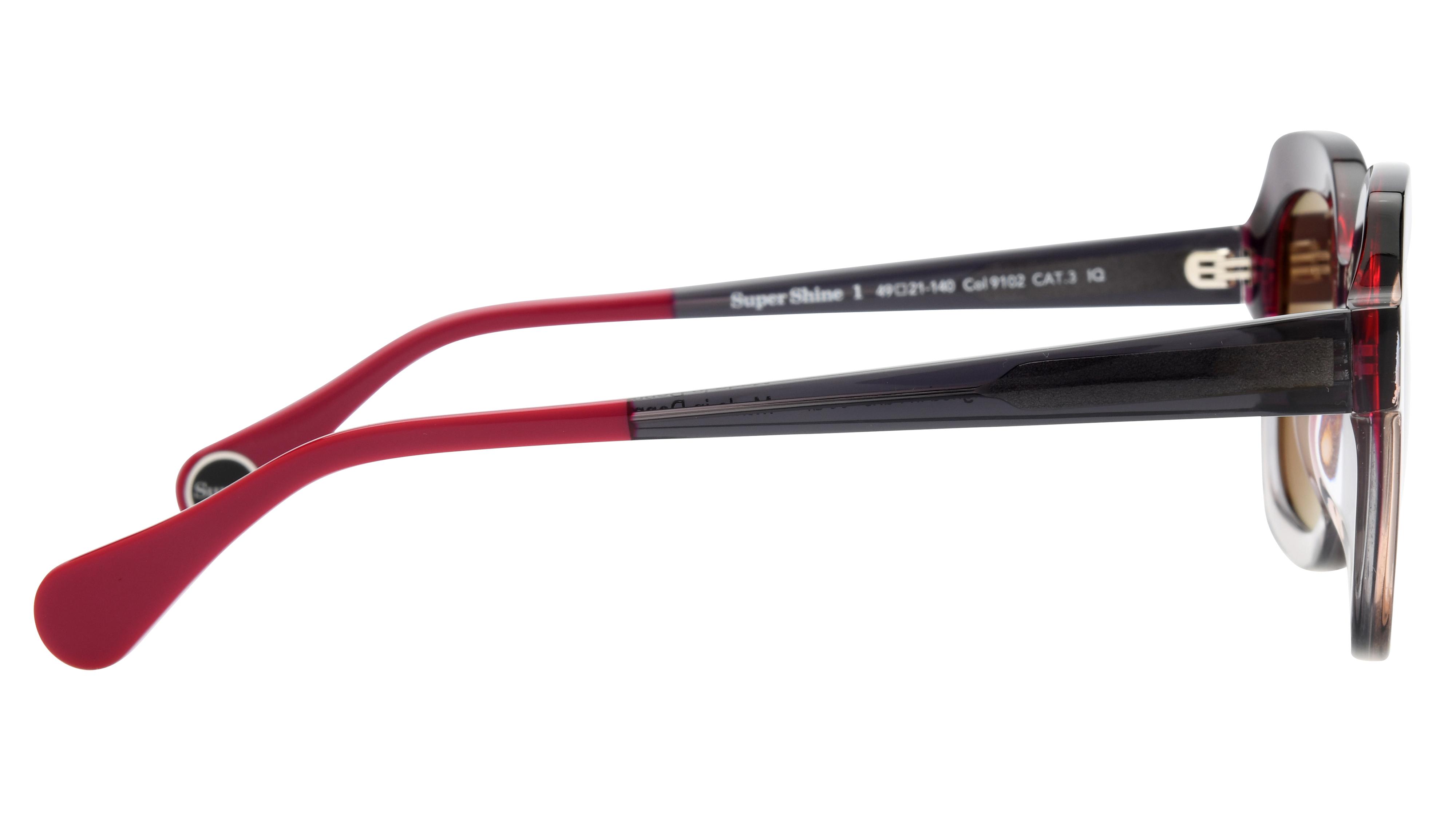 Lunettes de soleil WOOW Femme Violet Carré Supershine1 Droite