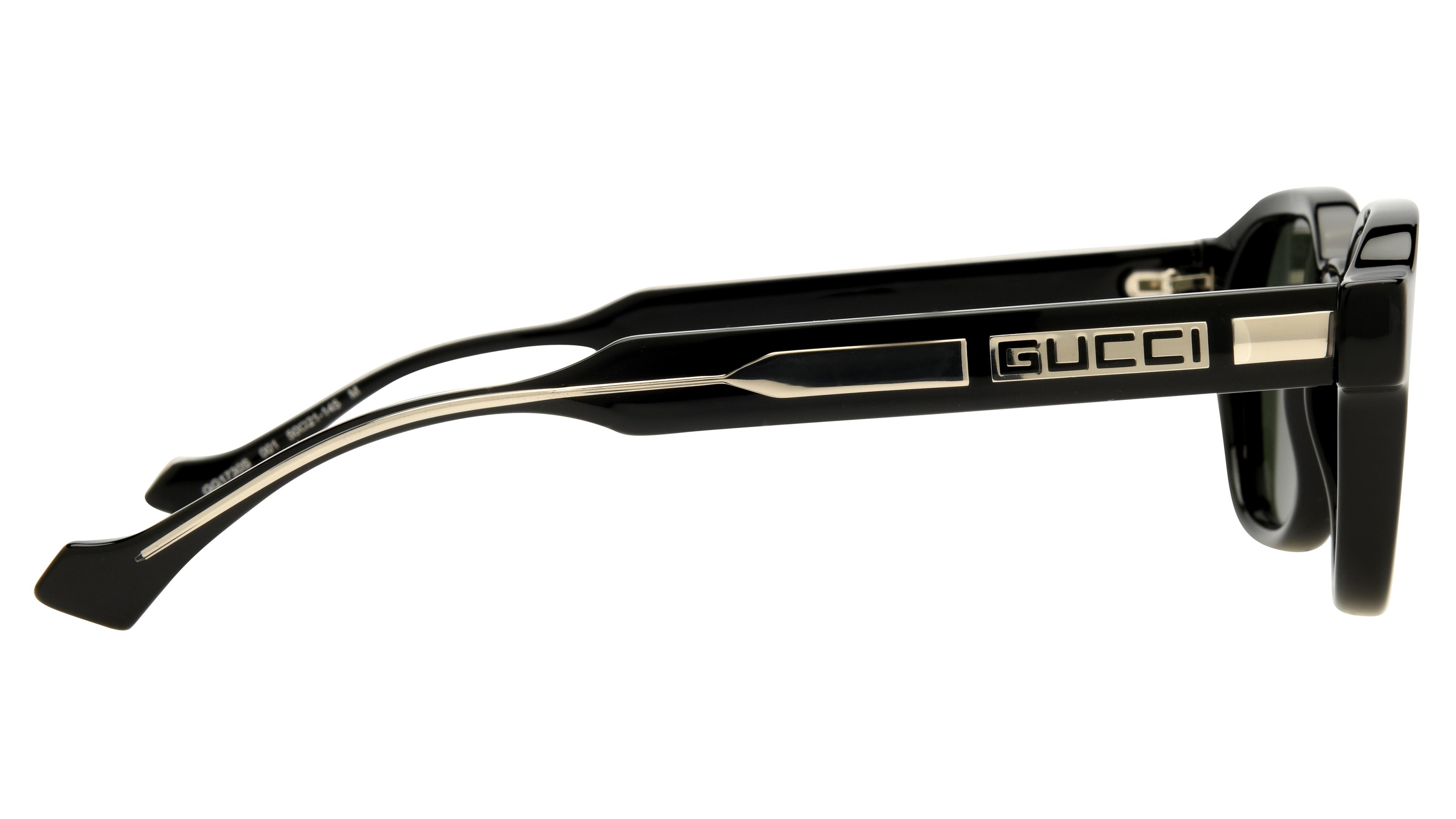 Lunettes de soleil Gucci Homme Noir Pantos Gg1730S Droite