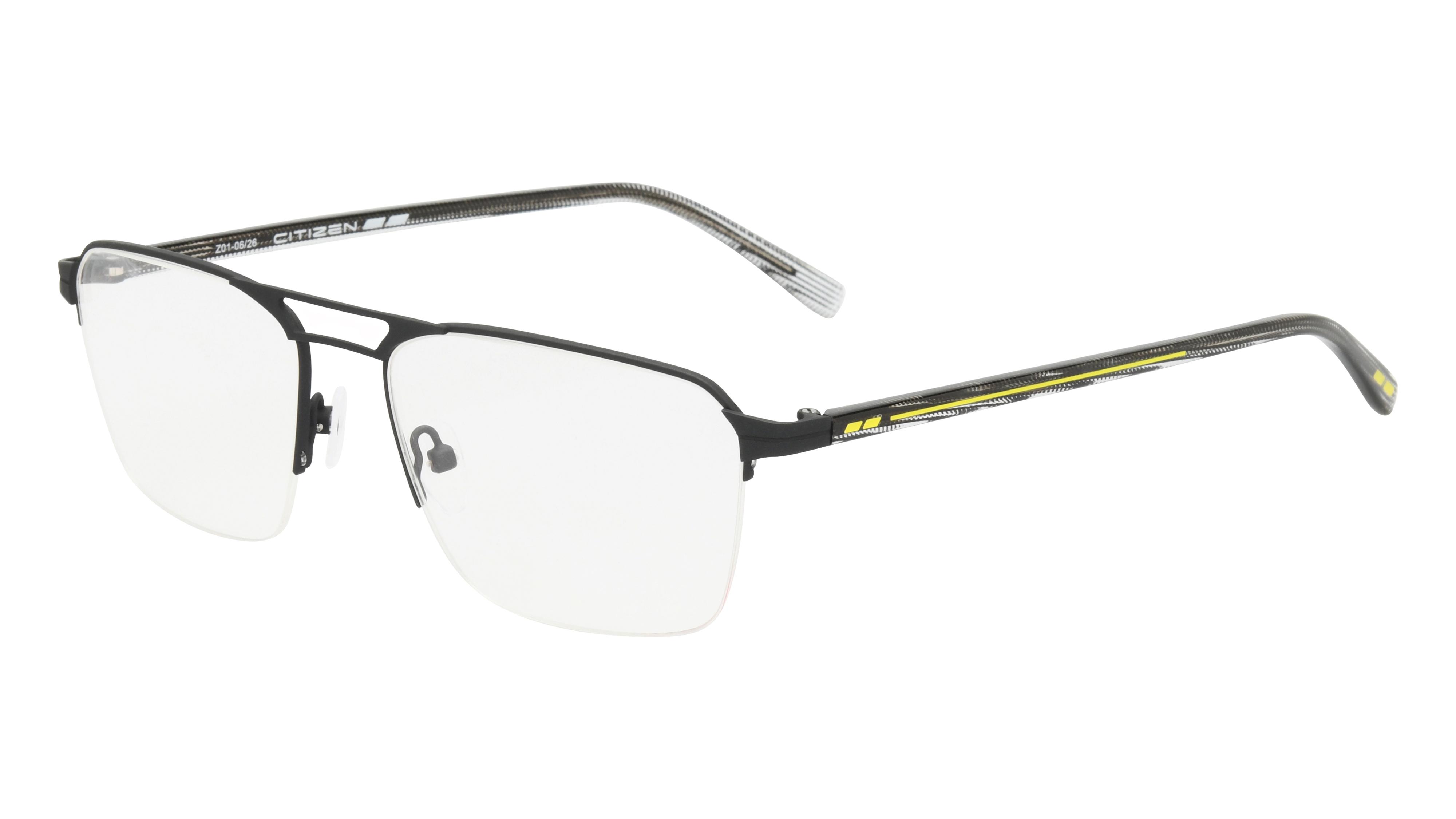 Lunettes de vue Citizen Homme Noir Aviateur Ctz2605 Trois-Quart