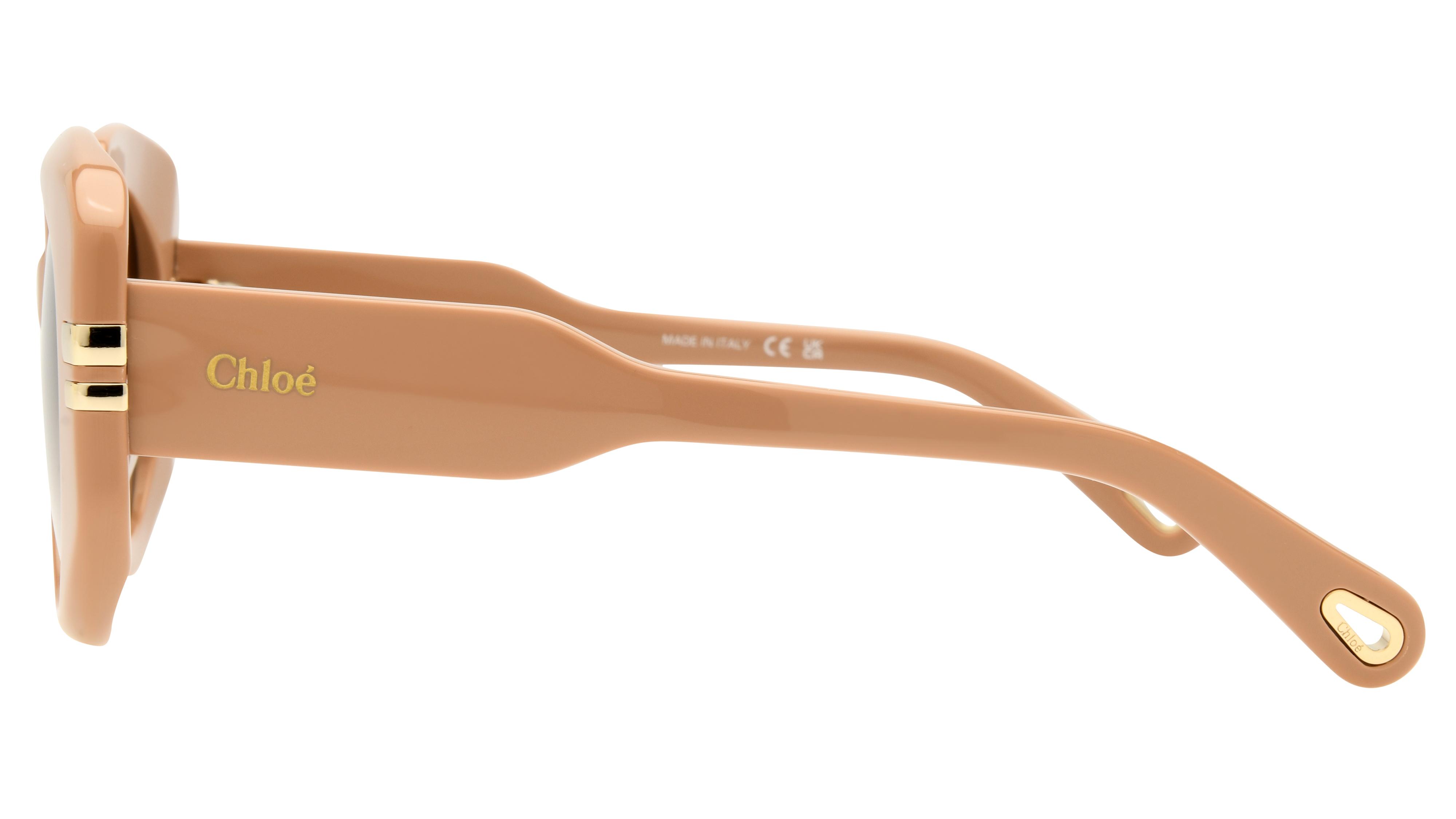 Lunettes de soleil Chloé Femme Marron Rectangle Ch0257S Gauche