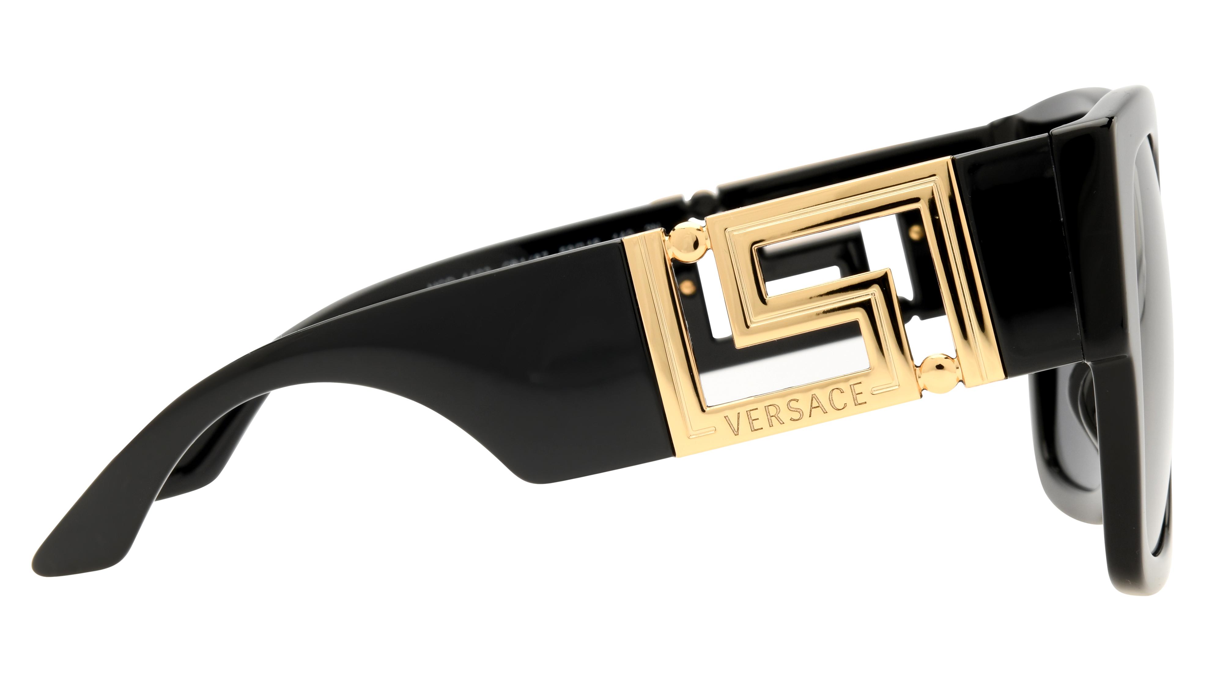 Lunettes de soleil Versace VE4402 Gb1/87 Noir Brillant Carré Krys