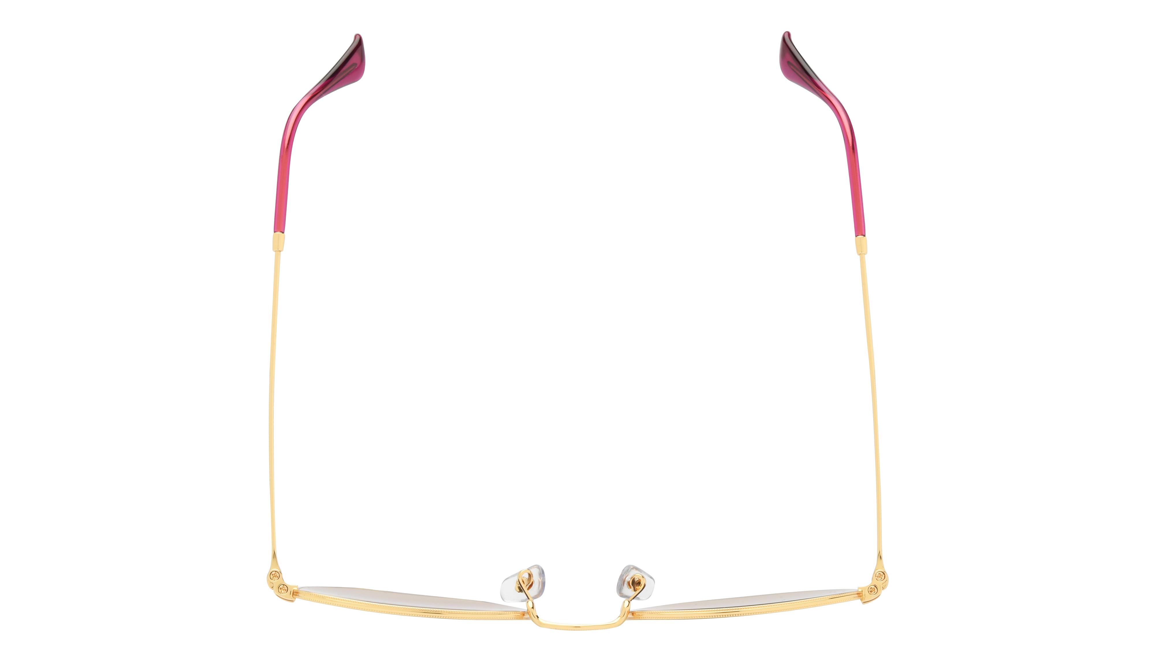 Lunettes de soleil Ray-Ban Mixte Or Carré RB3548N Dessus