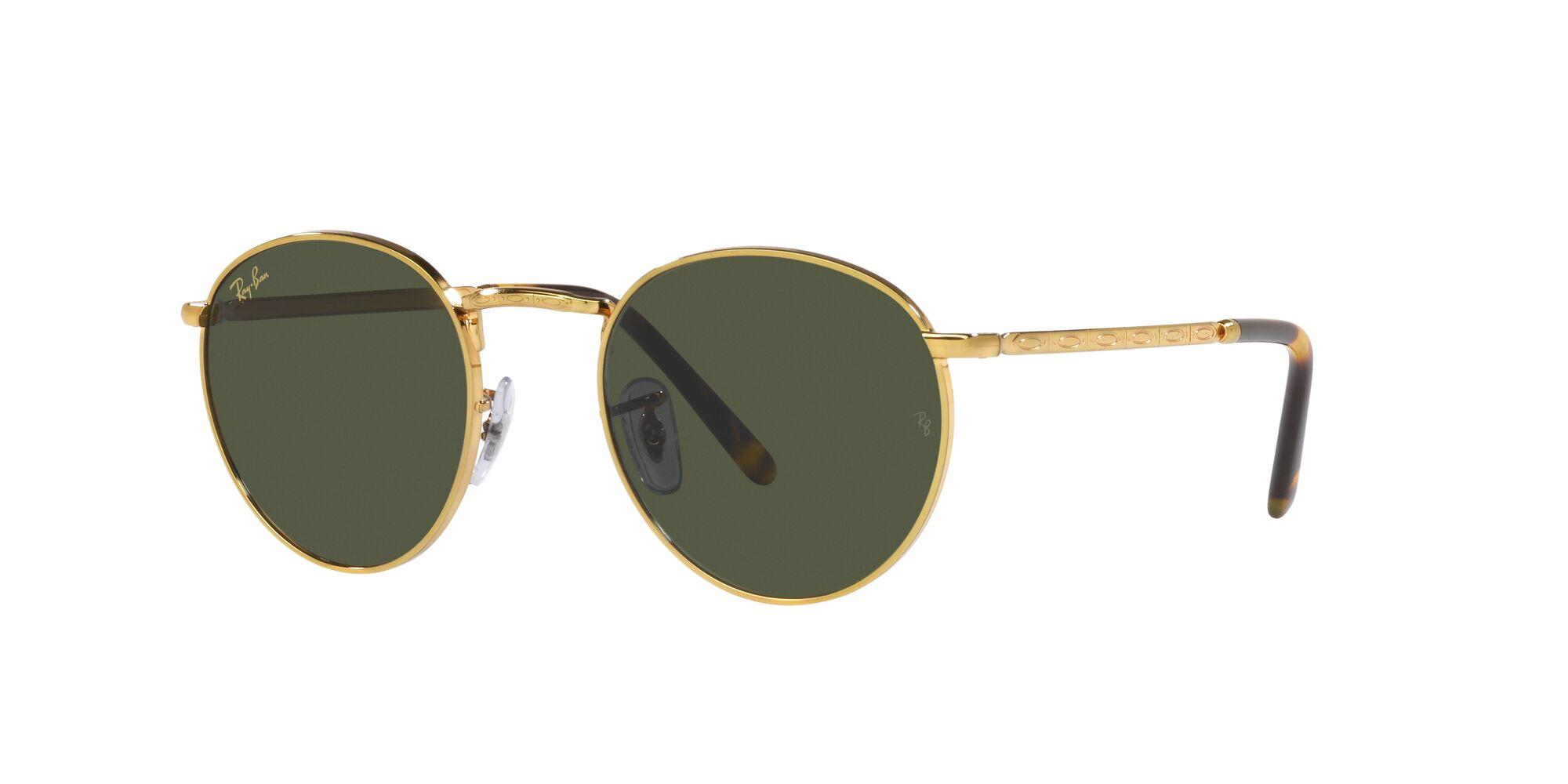 Lunettes de soleil Ray-Ban Mixte Or Pantos RB3637 Trois-Quart