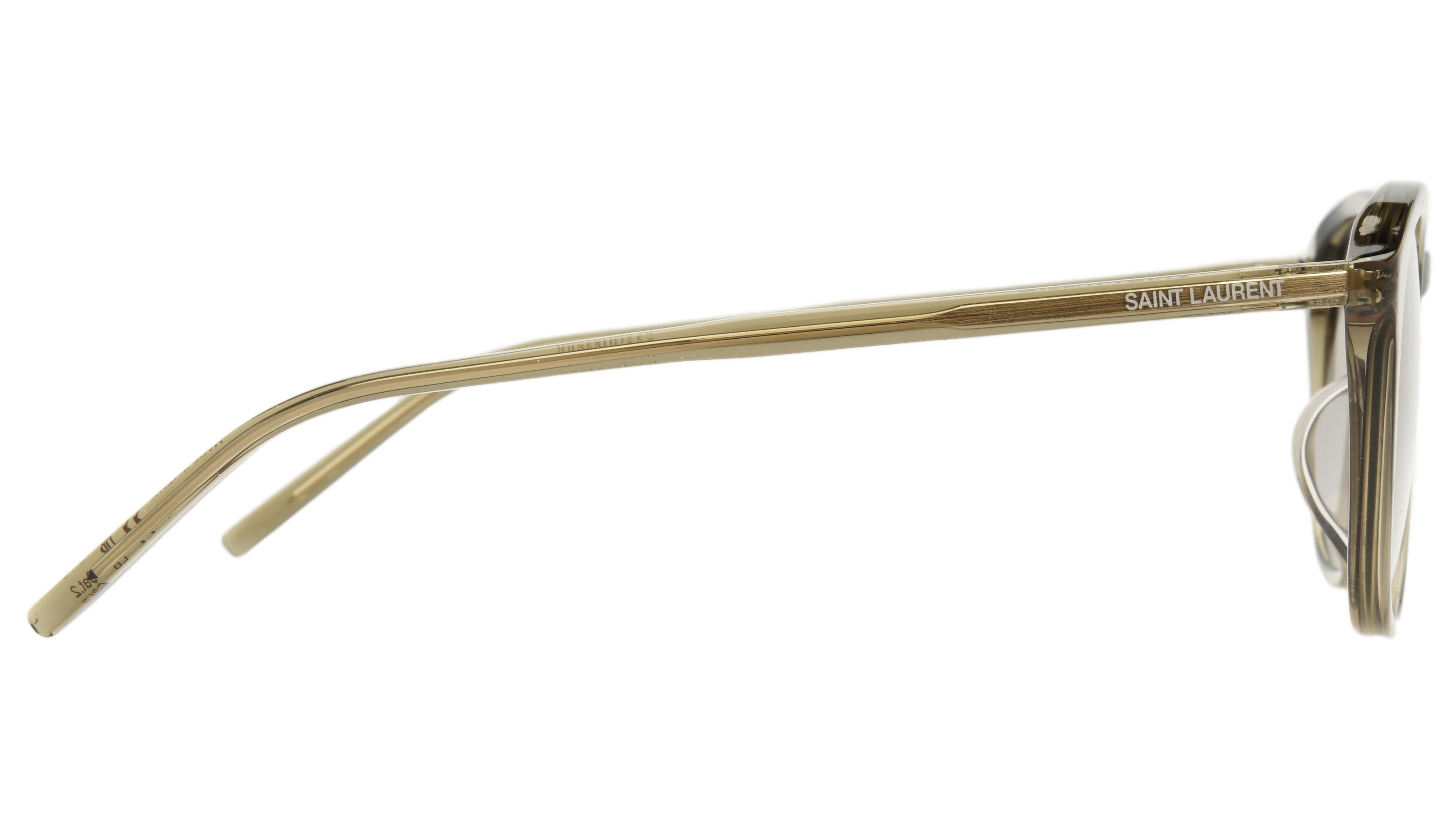 Lunettes de soleil Saint Laurent Mixte Marron Ronde Sl782K Droite