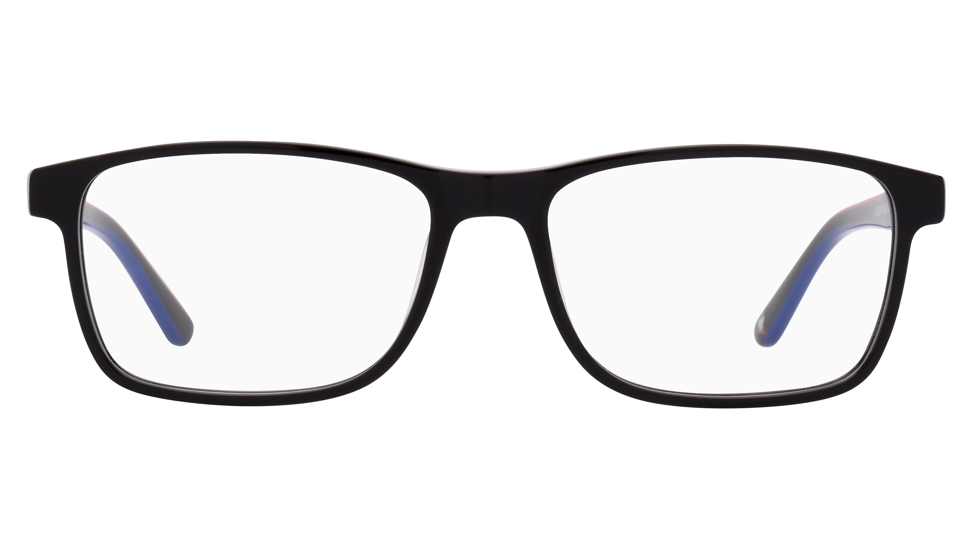 Lunettes de vue Le Coq Sportif Homme Noir Rectangle Lcs2201 Face