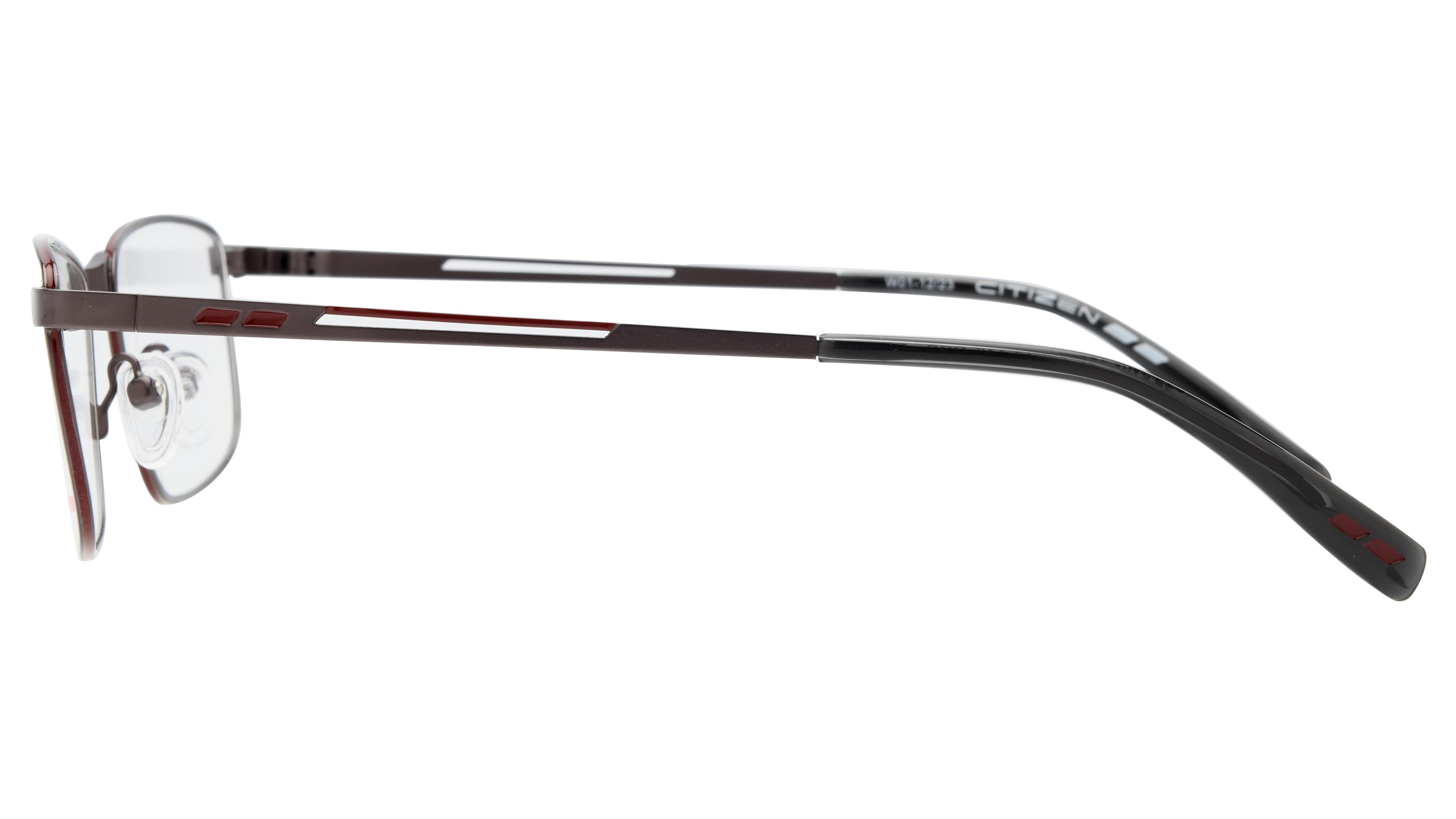 Lunettes de vue Citizen Ctz2401 155 Gun Fonce Satin Rectangle Krys