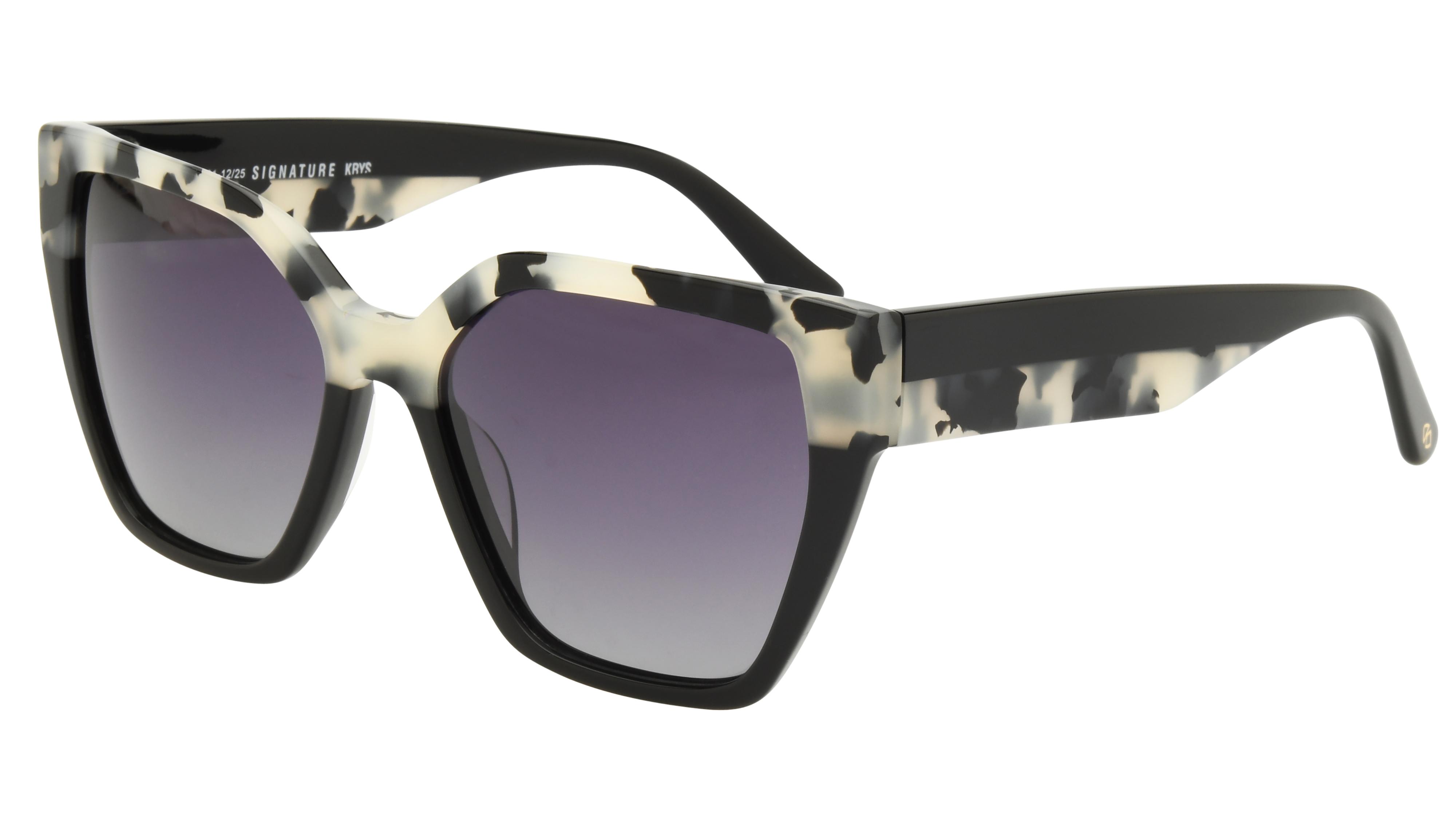 Lunettes de soleil Signature Krys Femme Noir Papillon skj2609-f Trois-Quart