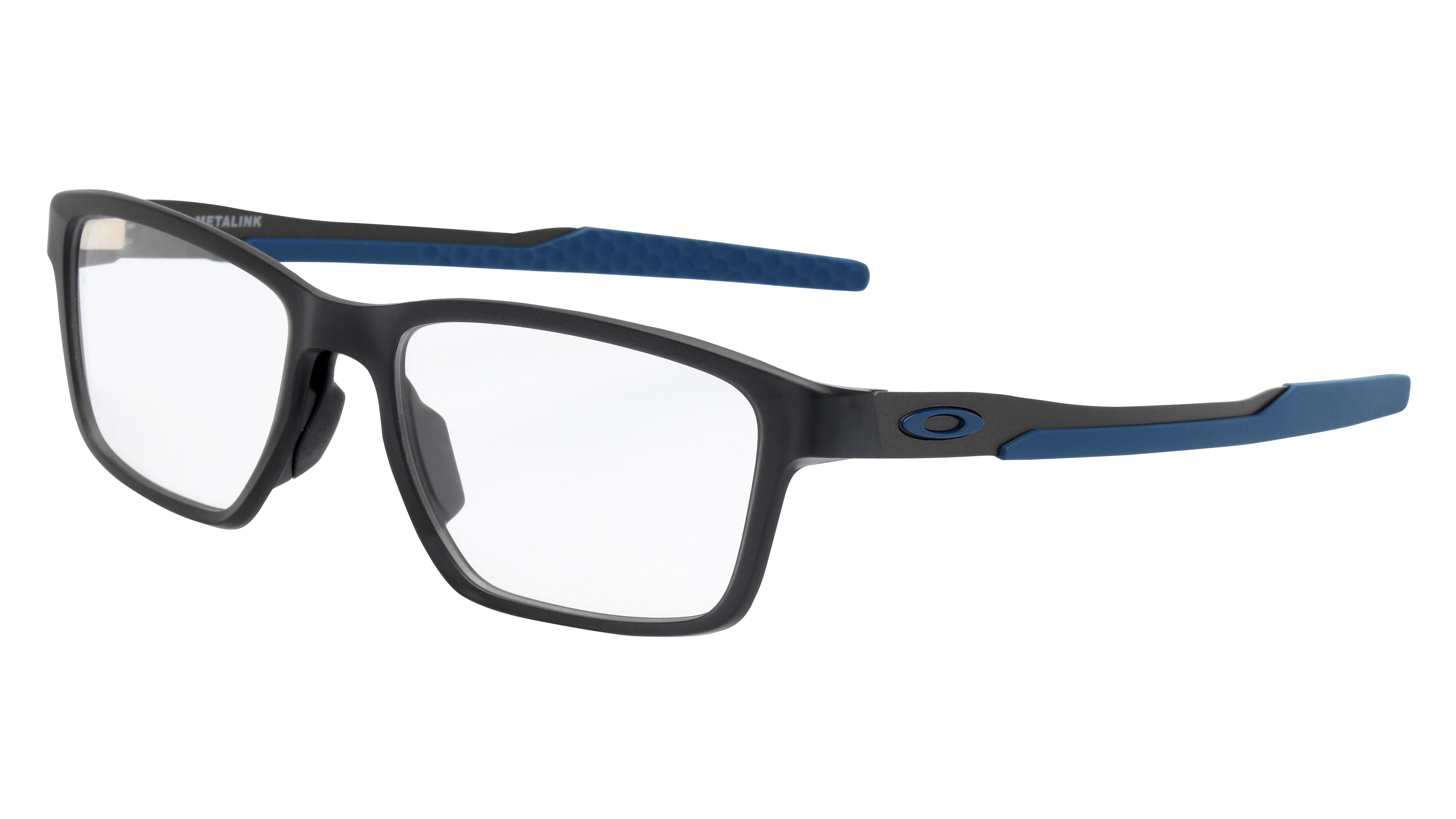 Lunettes de vue Oakley Homme Gris Rectangle Ox8153 Trois-Quart