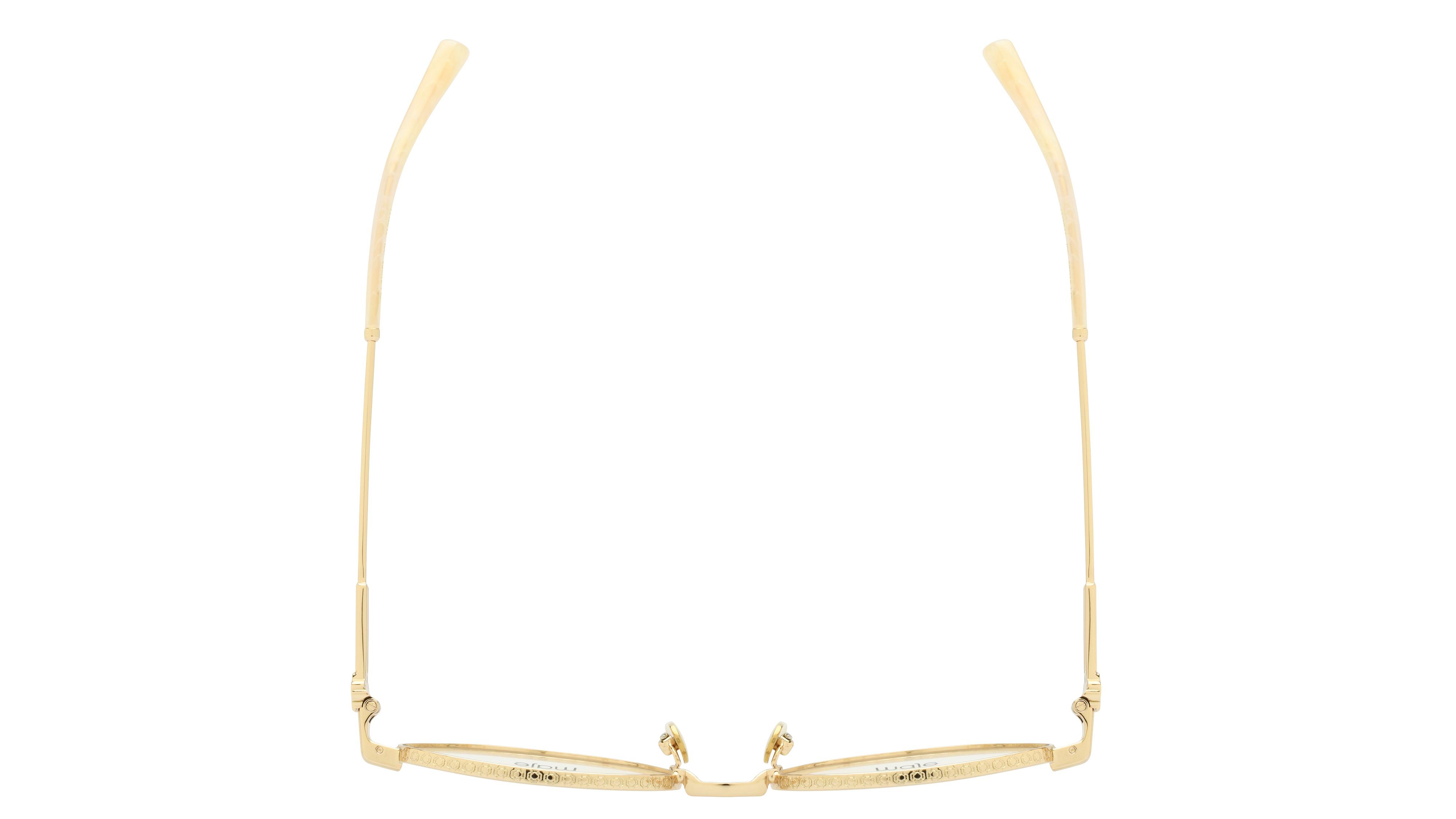 Lunettes de vue Maje Femme Or Ronde mj3046 Dessus